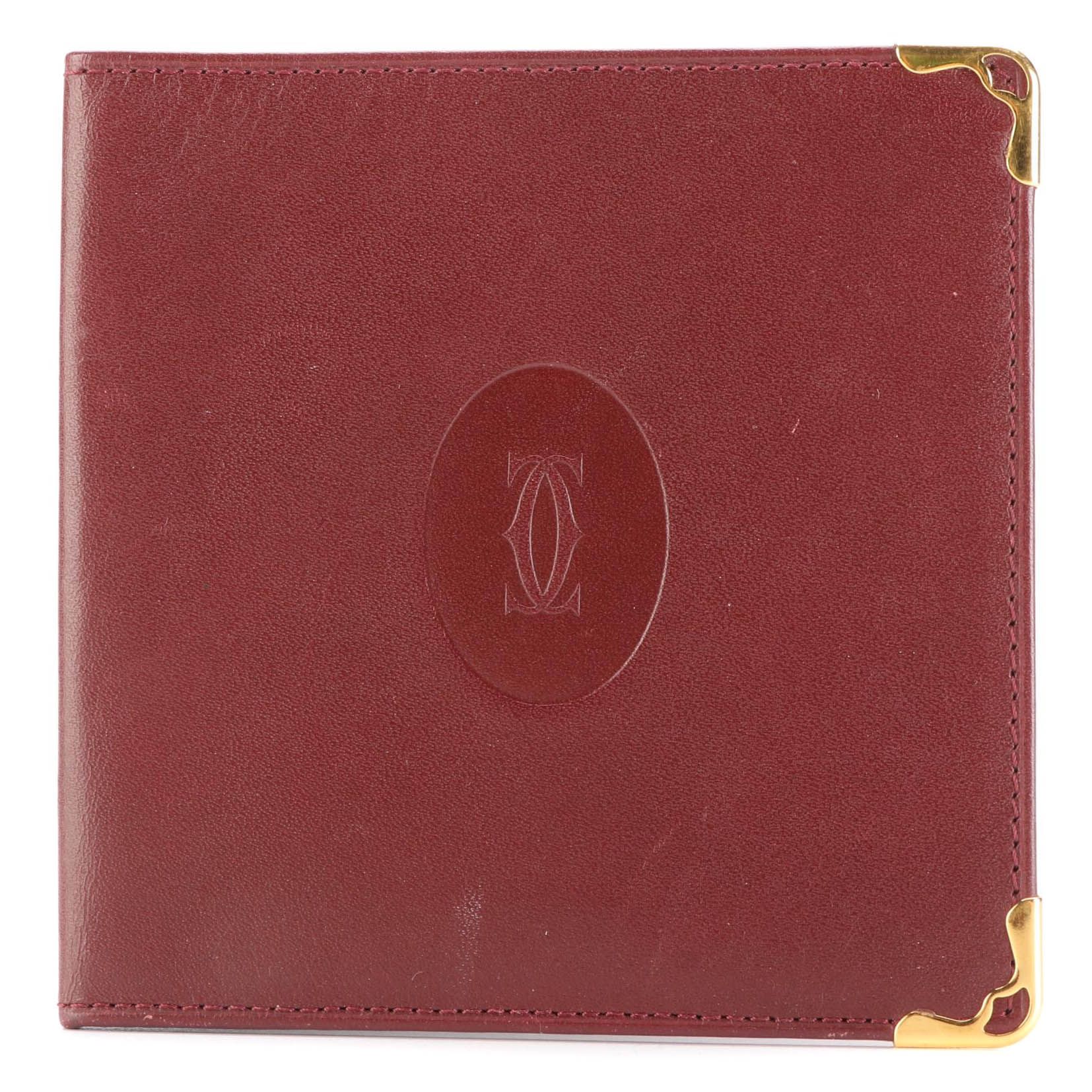 Cartier Bordeaux Leather Card Case