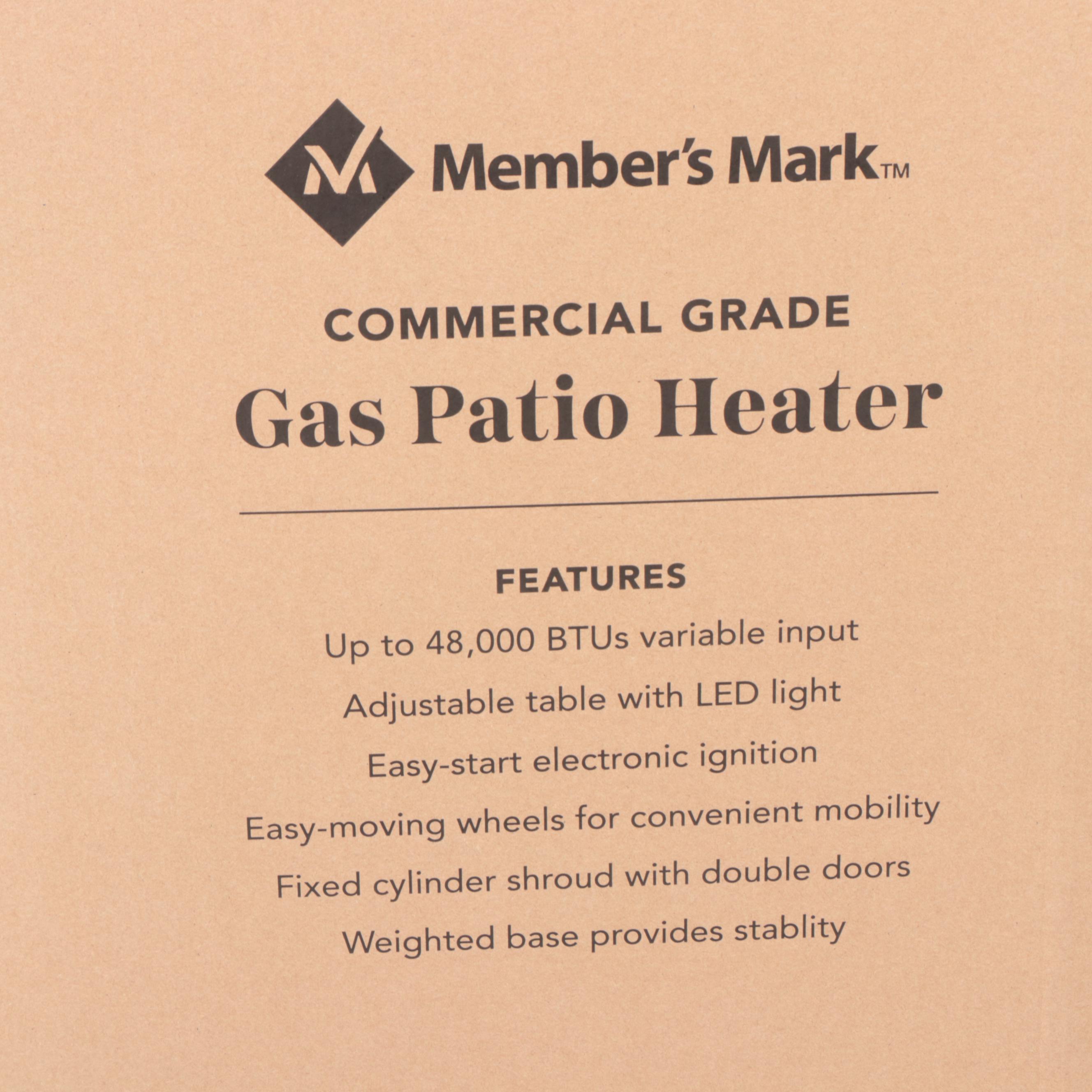 Member's Mark Commercial Grade Gas Patio Heater