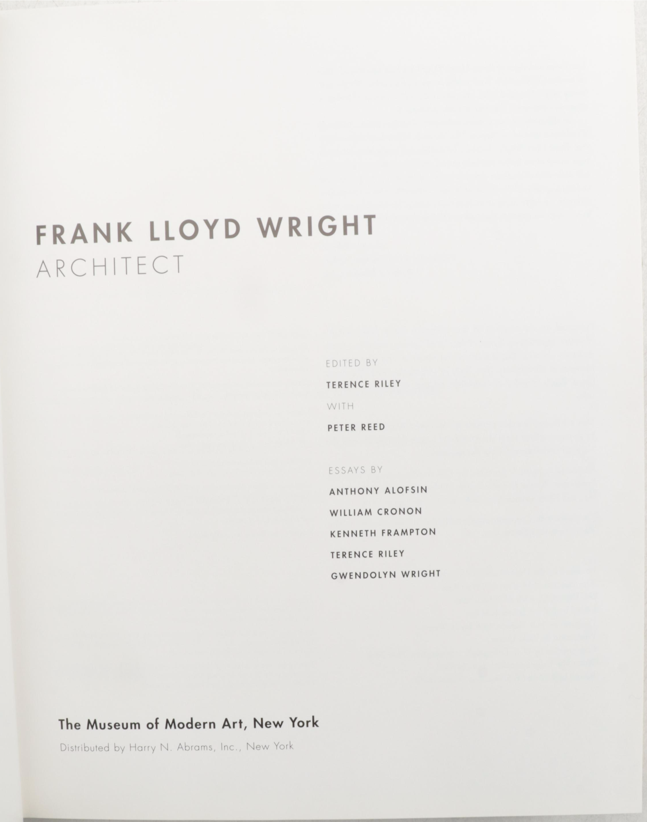"Frank Lloyd Wright: Architect" and "Frank Lloyd Wright: The Masterworks"