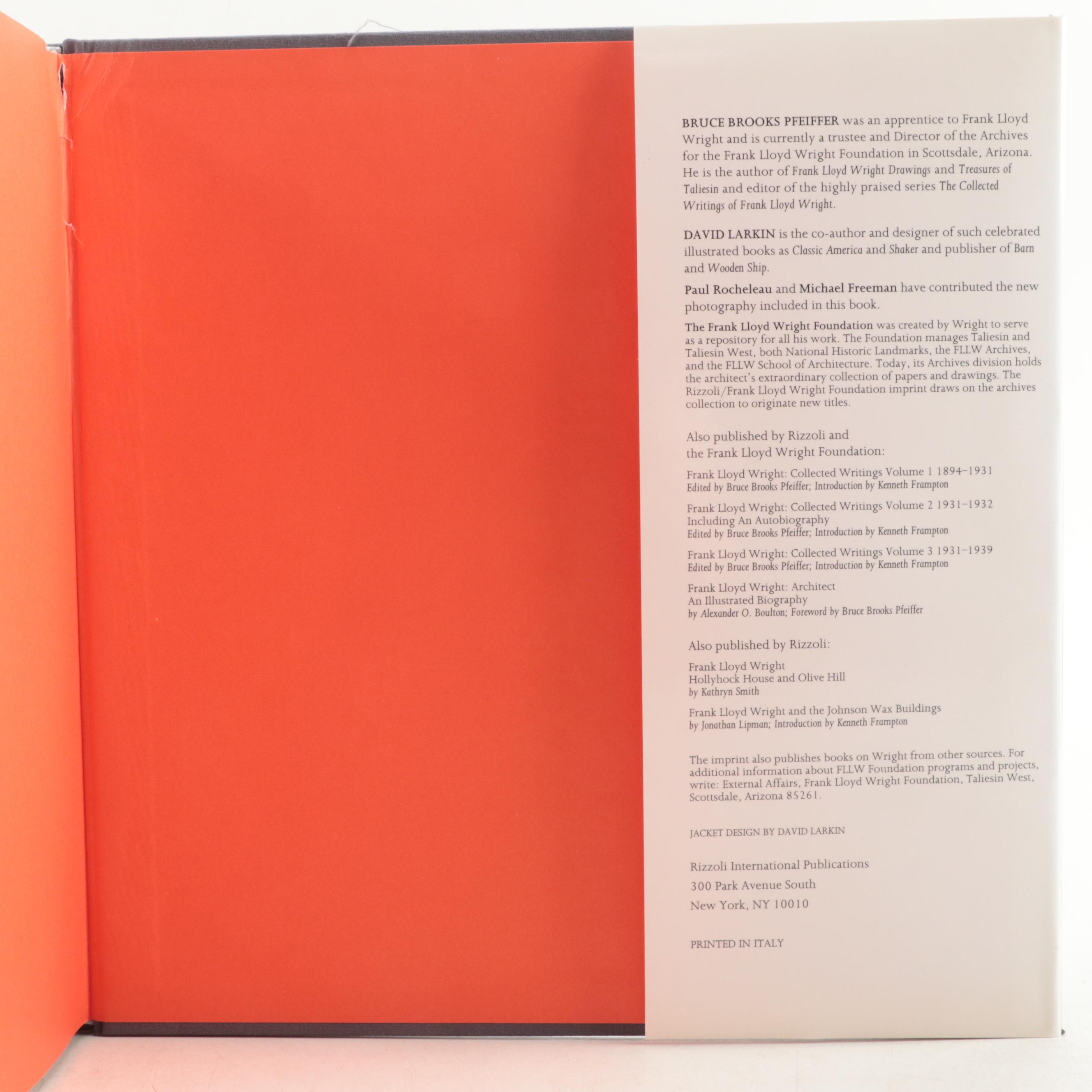 "Frank Lloyd Wright: Architect" and "Frank Lloyd Wright: The Masterworks"