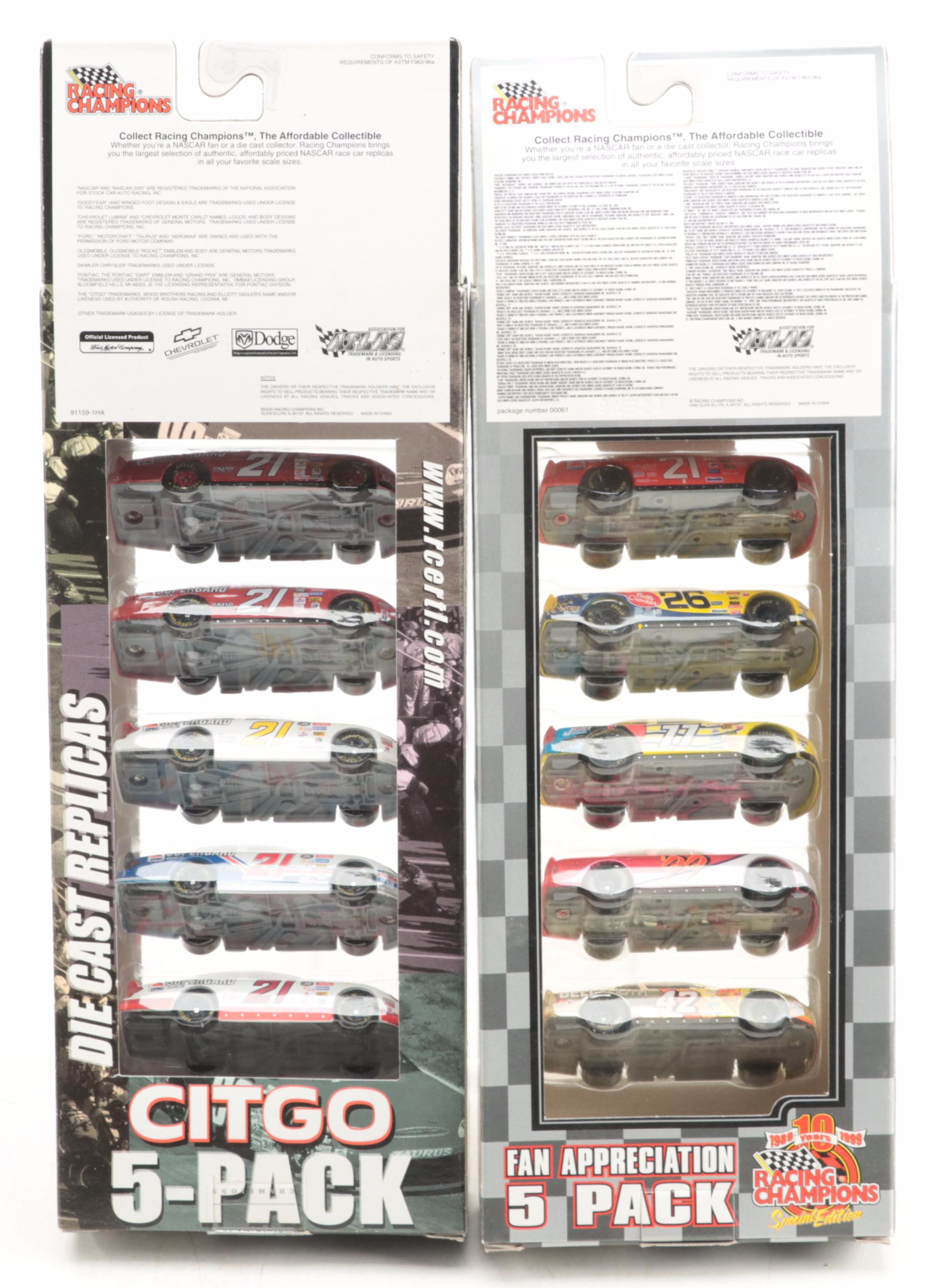 Racing Champions NASCAR 1:64 Scale Diecast Stock Cars