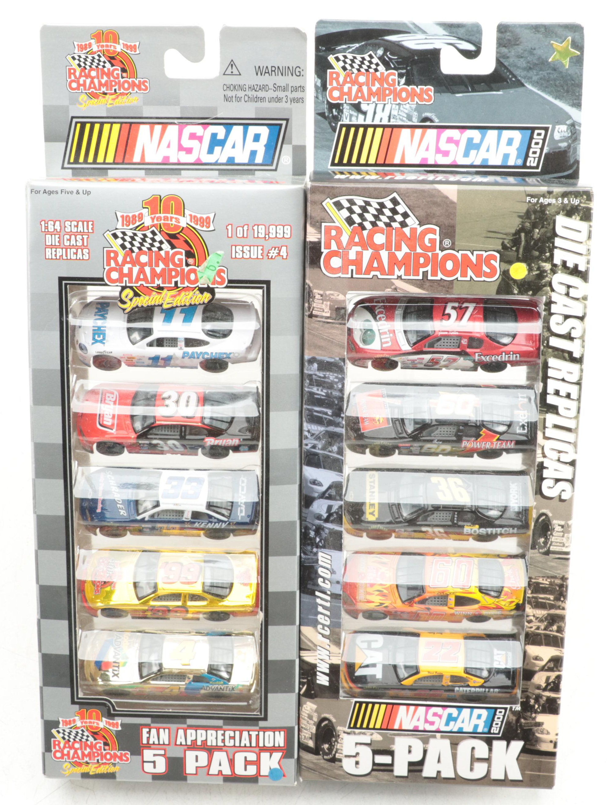 Racing Champions NASCAR 1:64 Scale Diecast Stock Cars