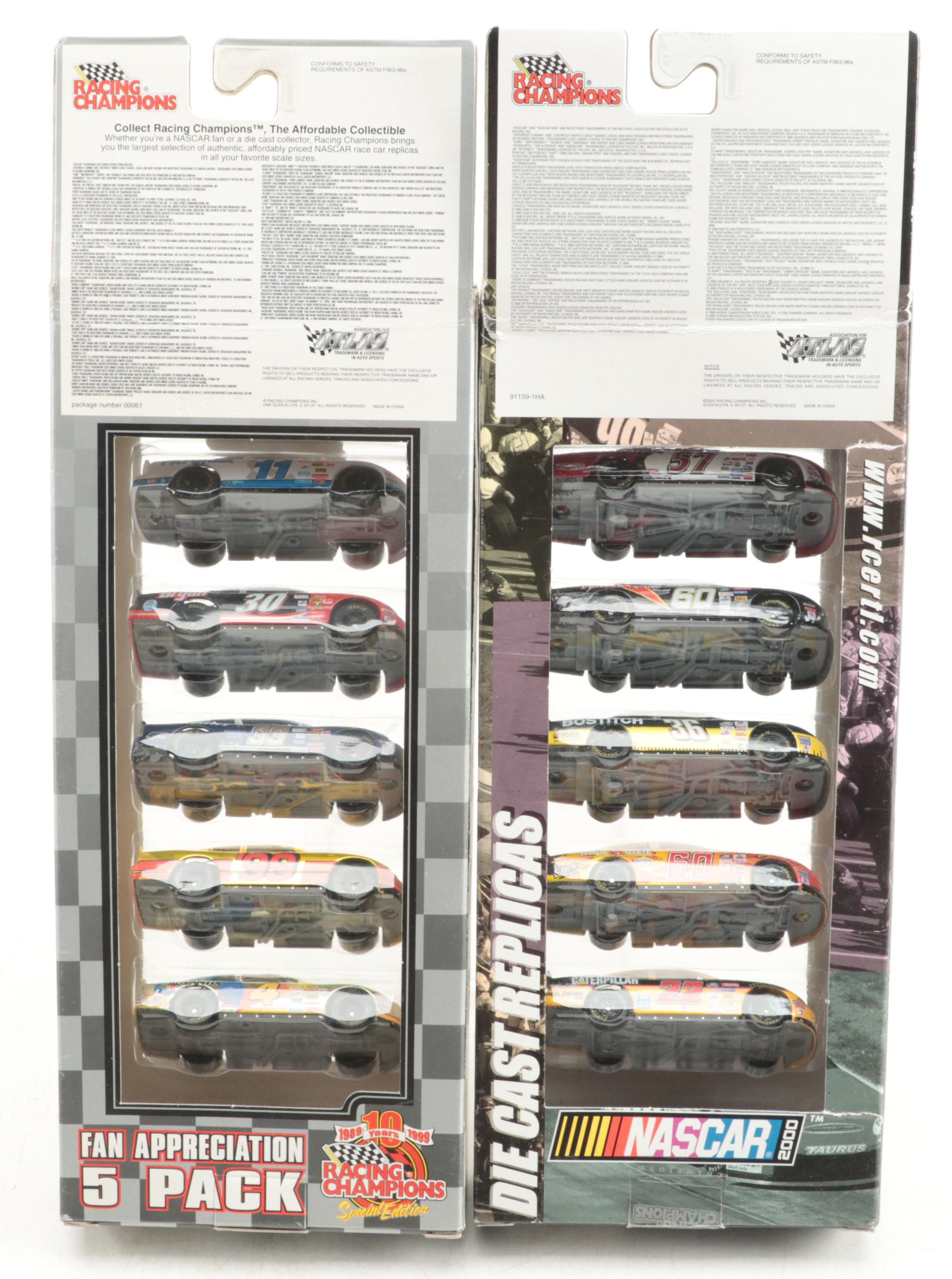 Racing Champions NASCAR 1:64 Scale Diecast Stock Cars