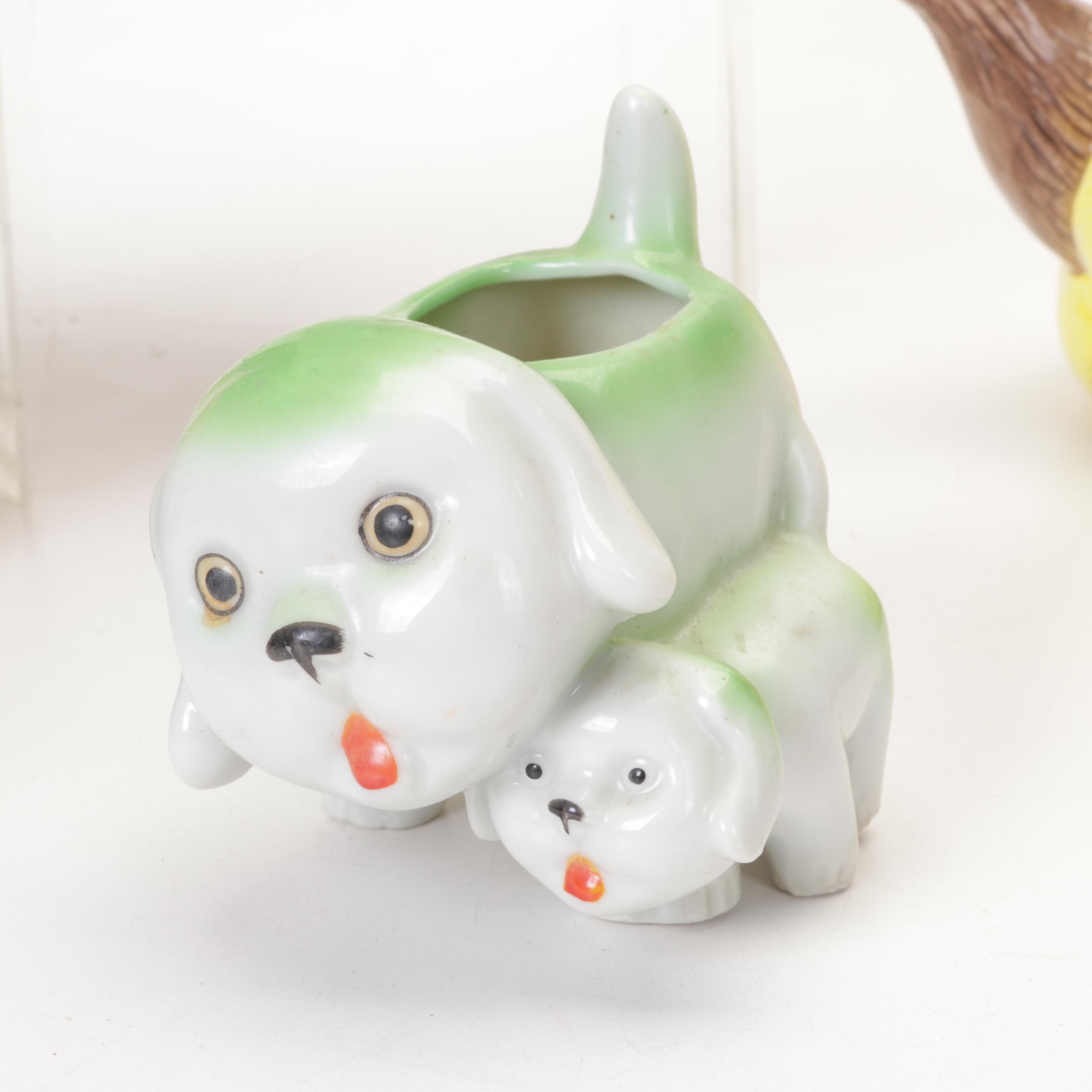 Ceramic Figural Teapots, Planters and Other Table Accessories,