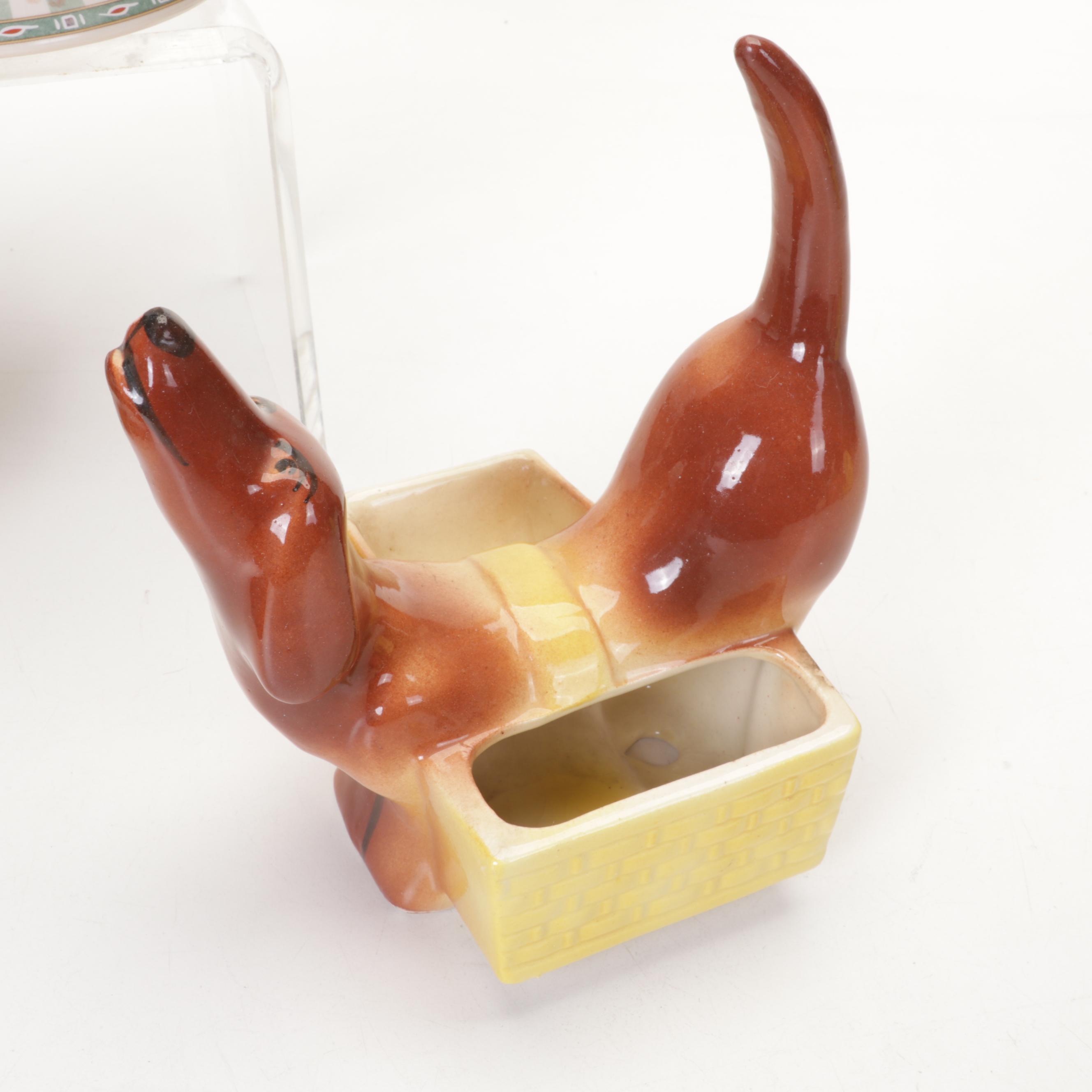 Ceramic Figural Teapots, Planters and Other Table Accessories,