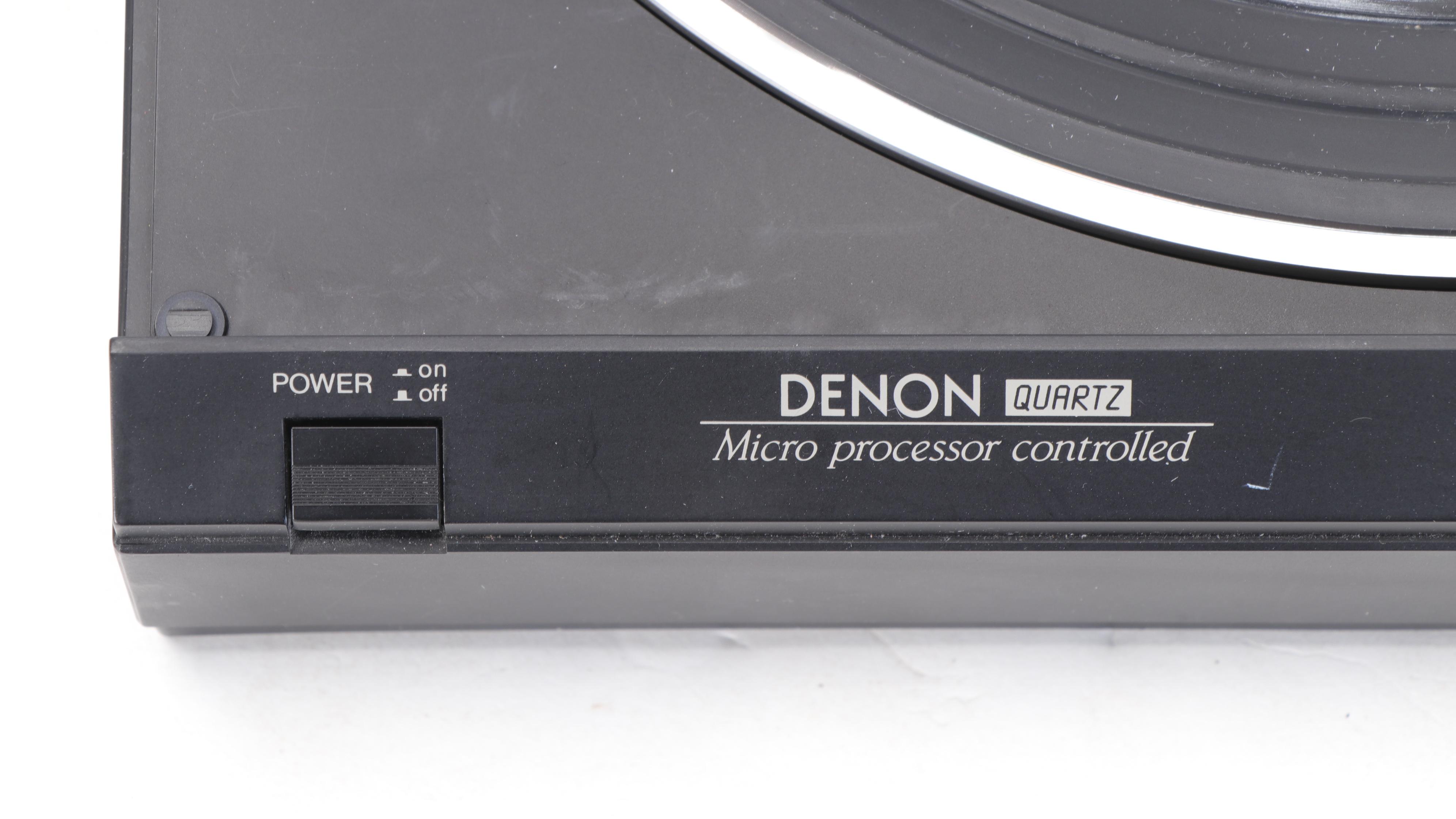 Denon DP-7F 2-Speed Direct Drive Fully Automatic Turntable Record Player, 1990