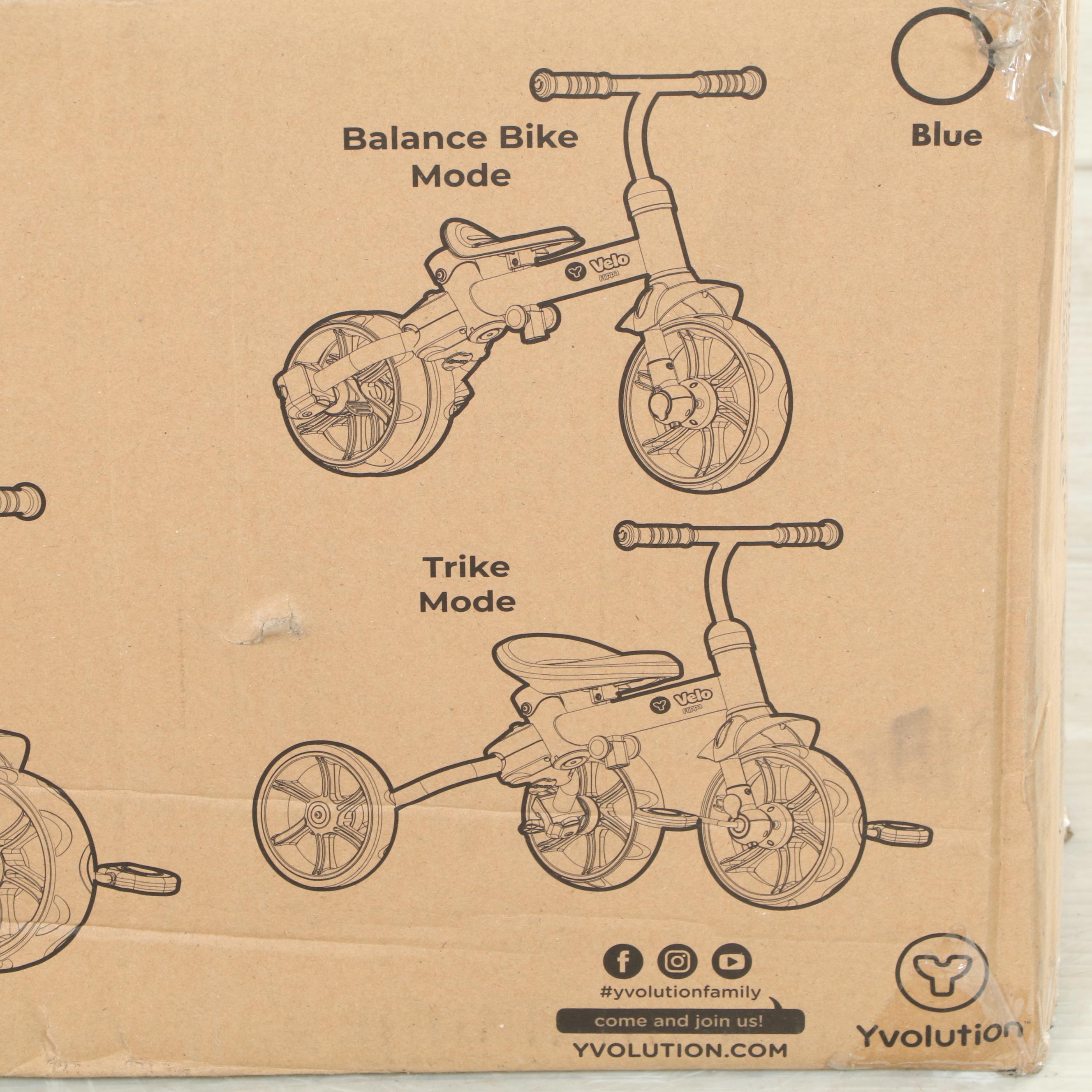 Yvolution Y Velo Flippa 4-in-1 Toddler Trike to Balance Bike