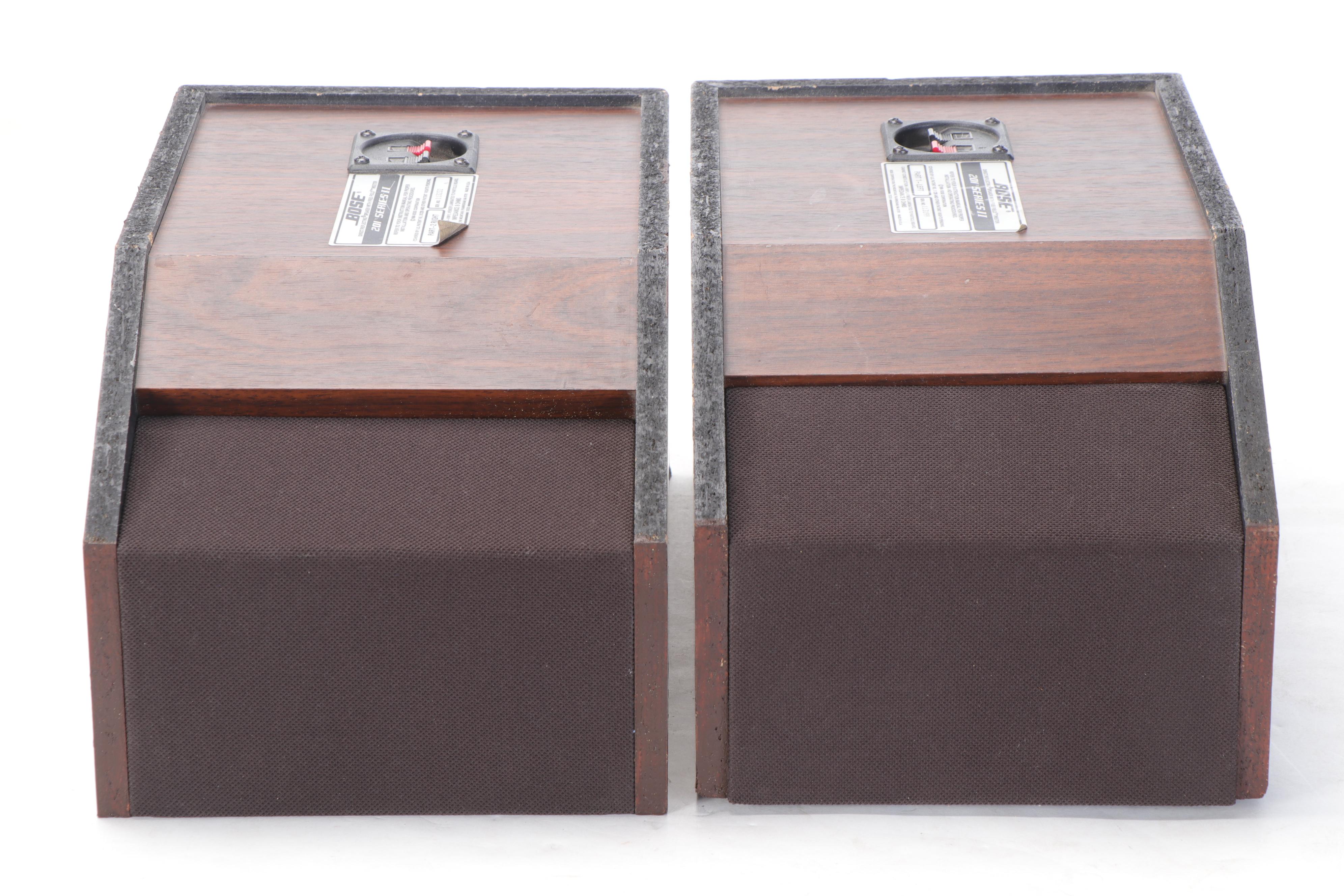 Bose 201 Series II Direct/Reflecting Left and Right Bookshelf Speakers, 1984