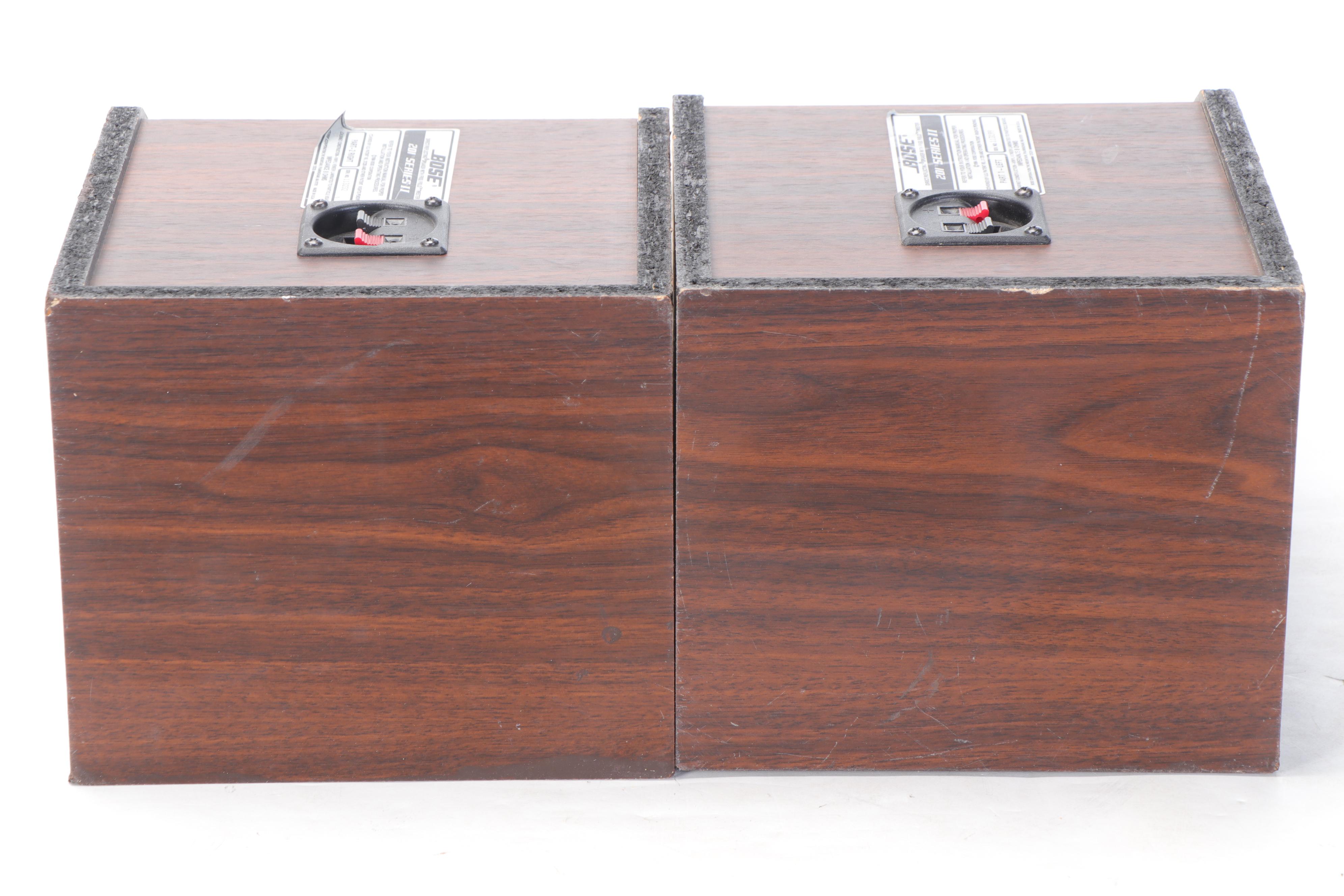 Bose 201 Series II Direct/Reflecting Left and Right Bookshelf Speakers, 1984