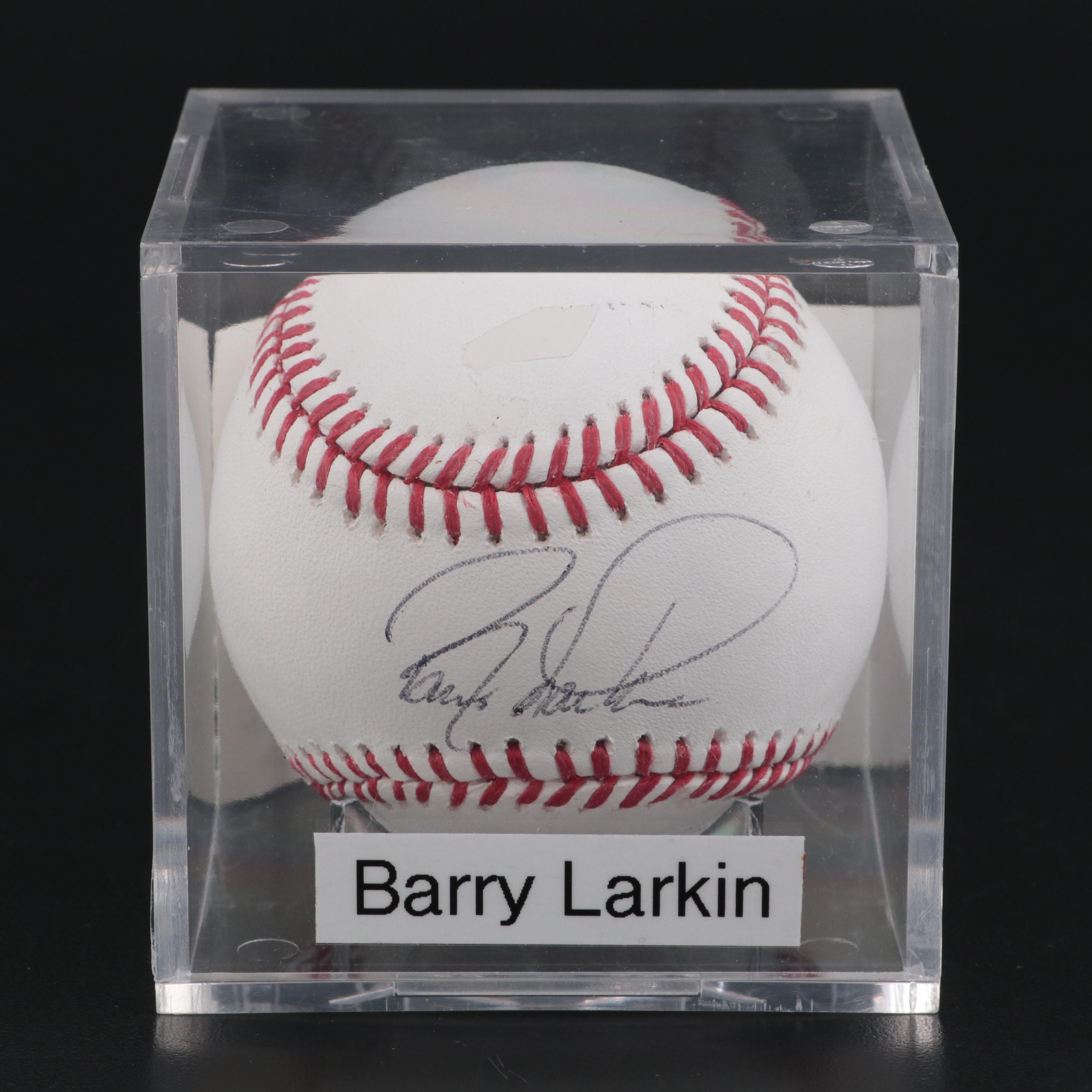 Cincinnati Reds Barry Larkin Signed Rawlings Baseball