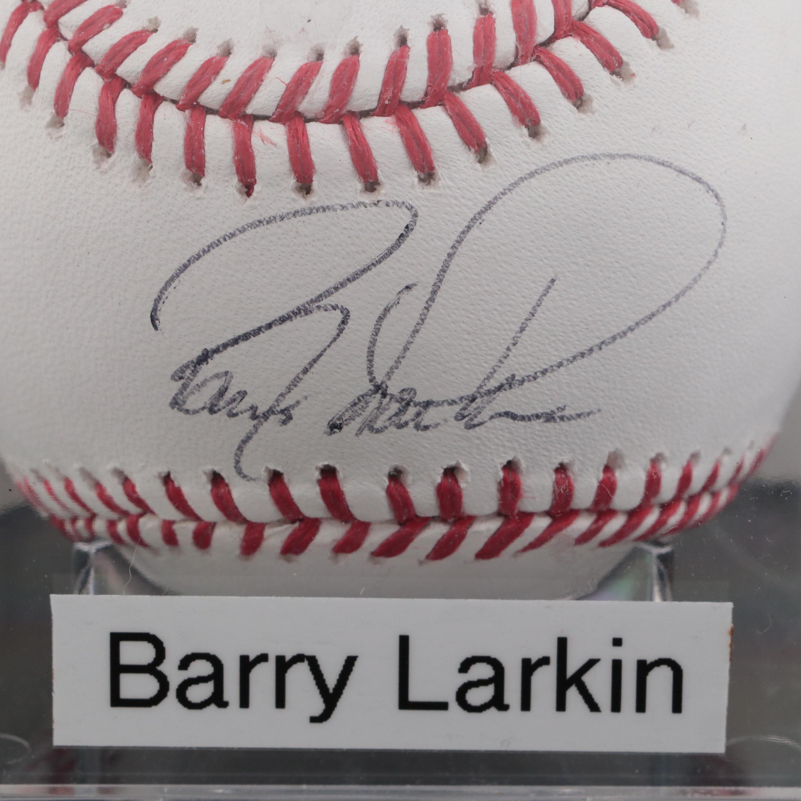 Cincinnati Reds Barry Larkin Signed Rawlings Baseball
