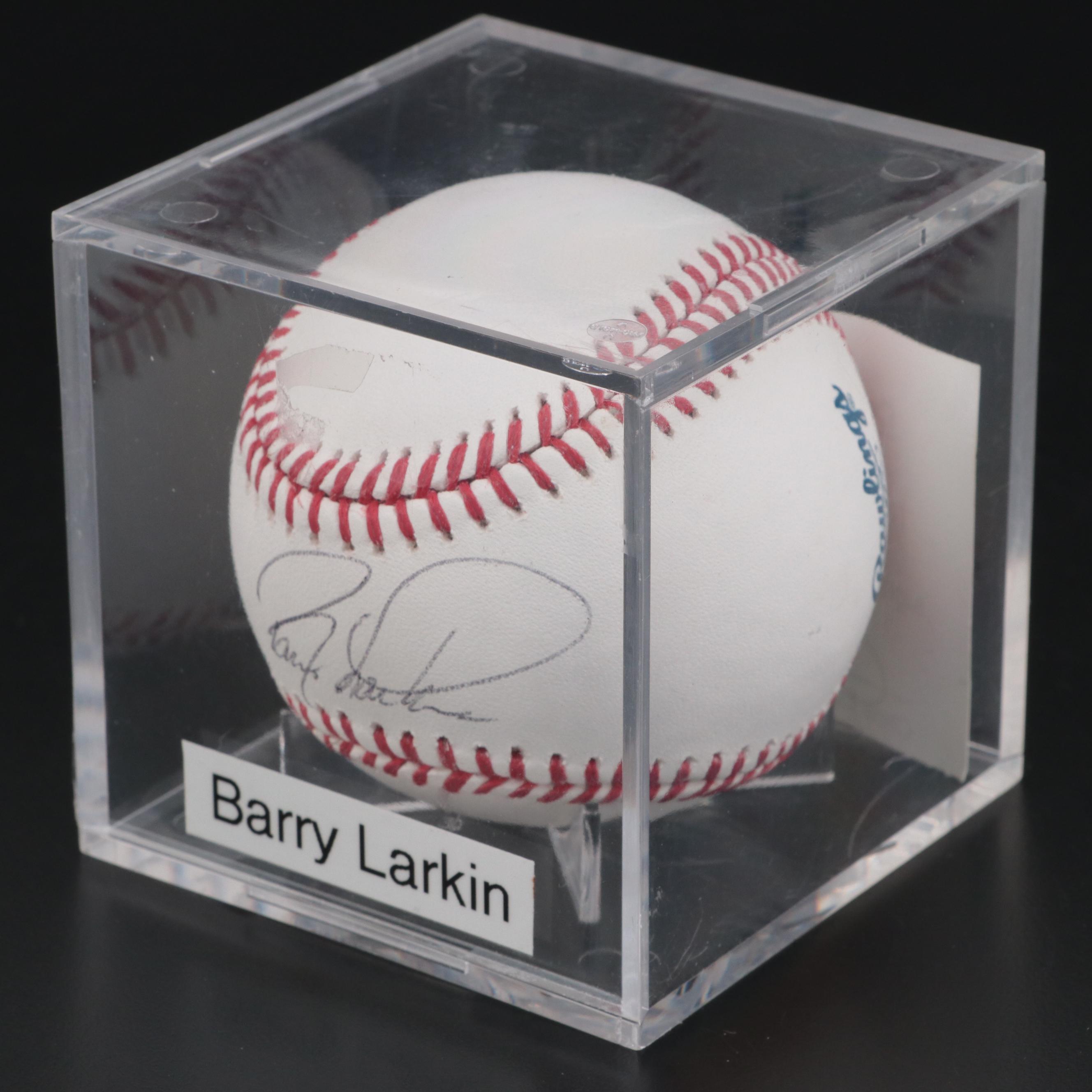 Cincinnati Reds Barry Larkin Signed Rawlings Baseball