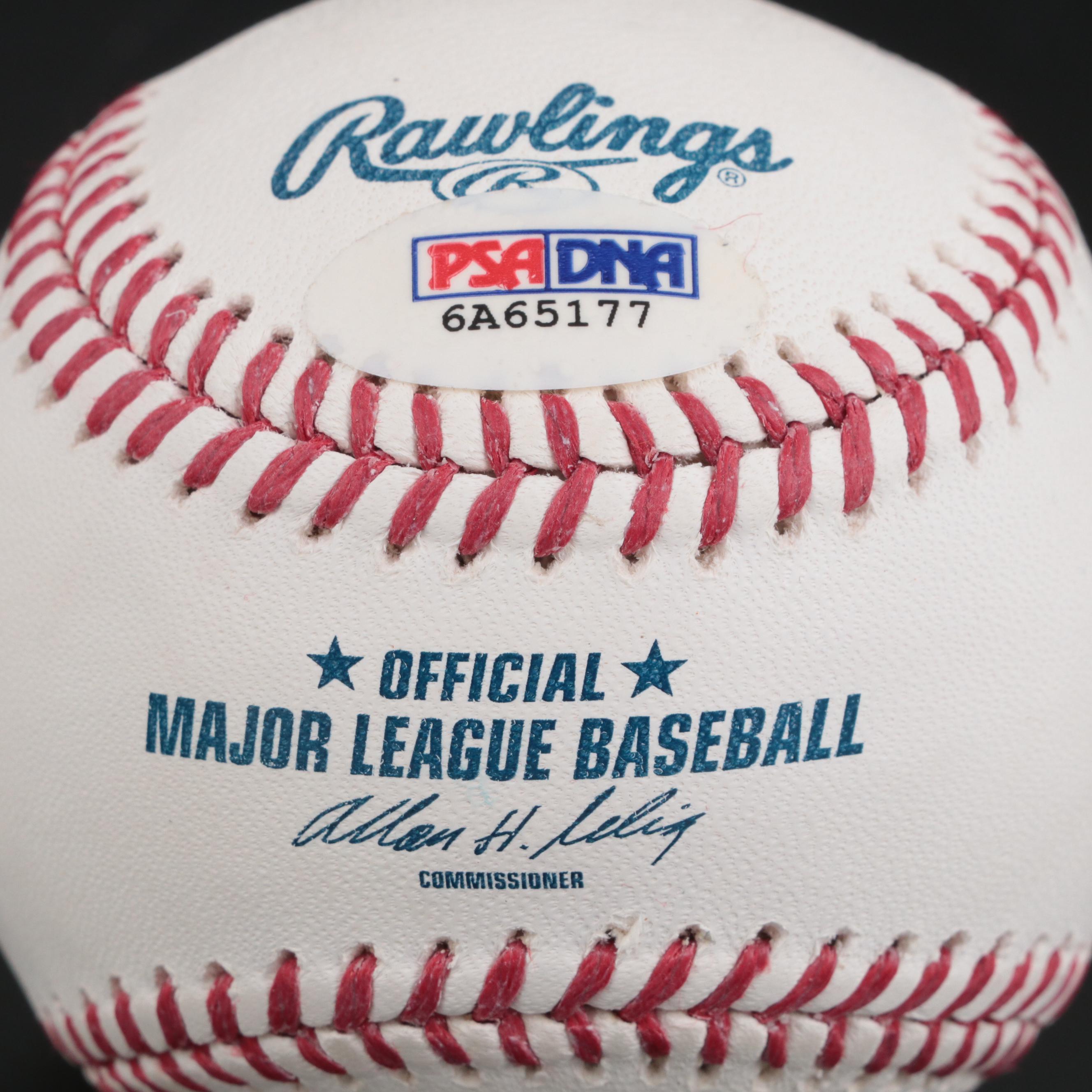 Magic Johnson Signed Rawlings Major League Baseball