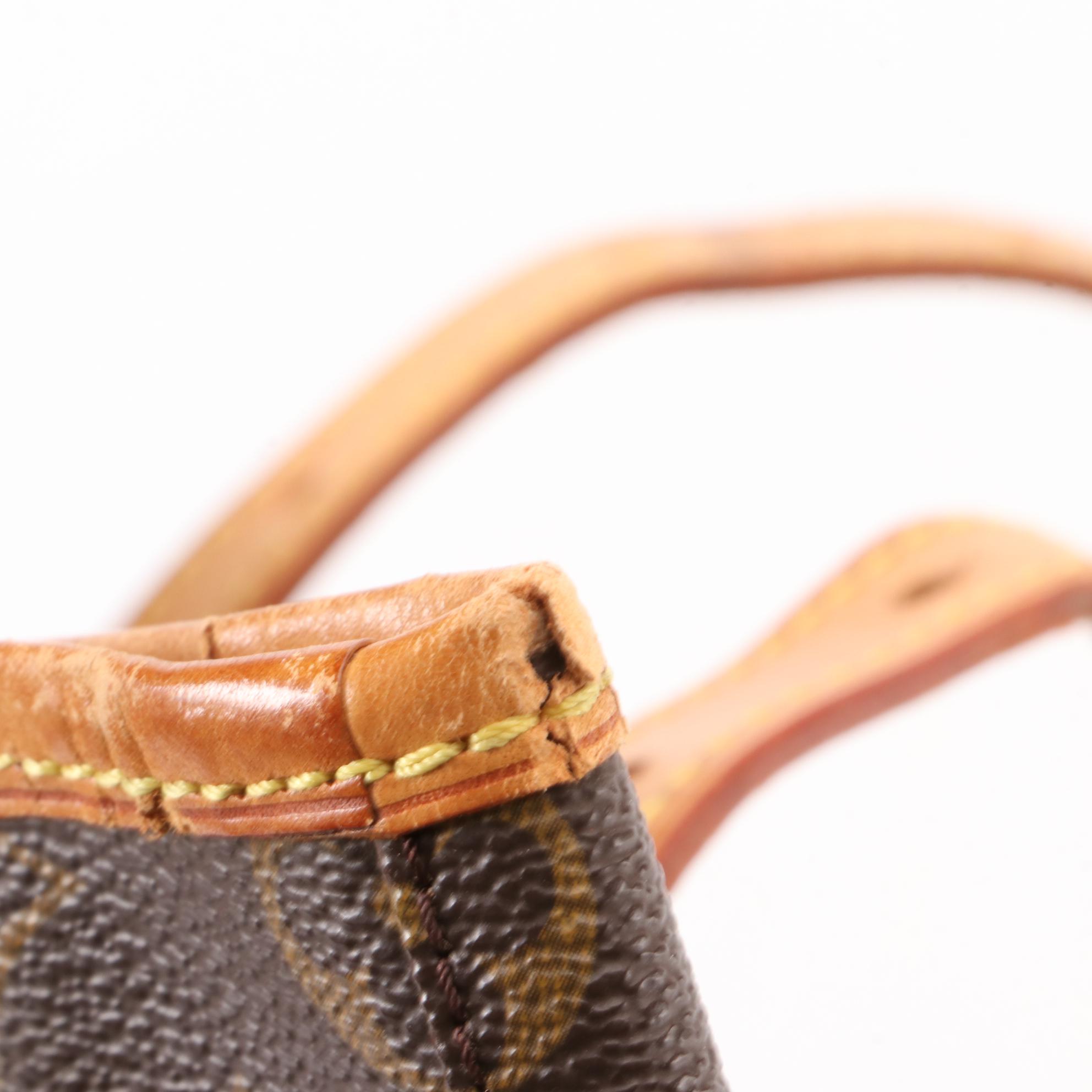Louis Vuitton Bucket Bag in Monogram Canvas and Vachetta Leather