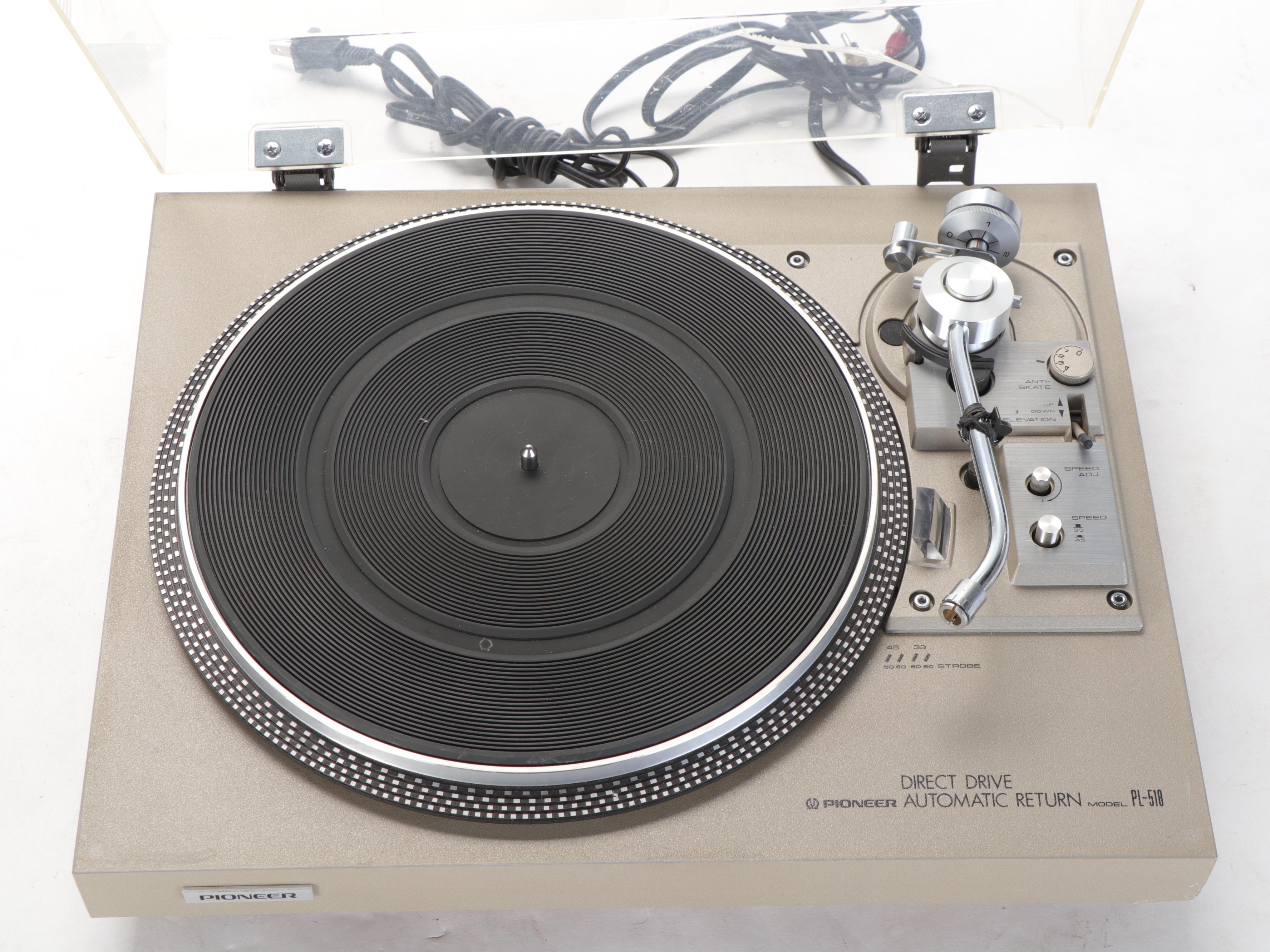 Sony Linear Tracking and Pioneer Turntable Record Players