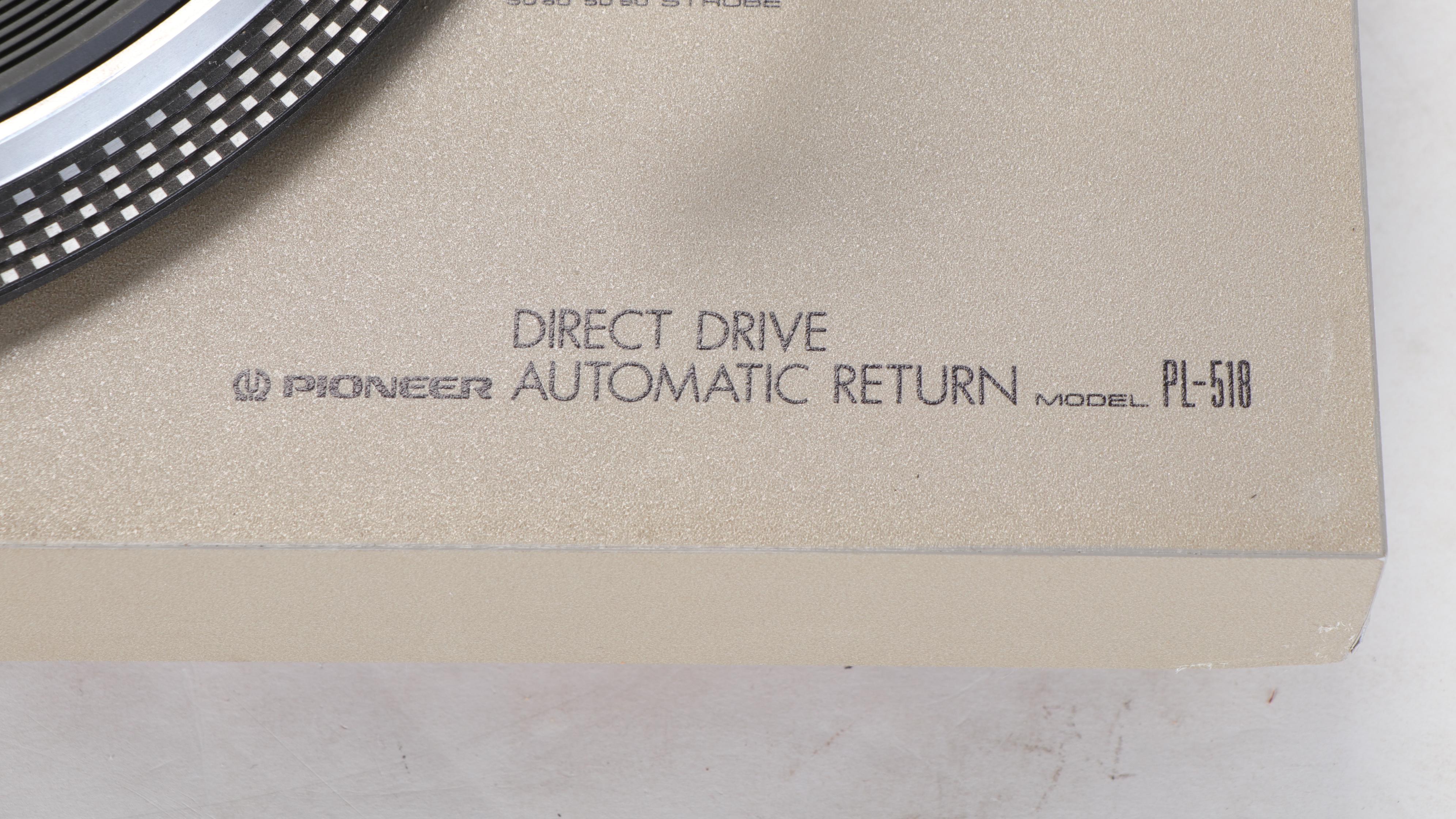 Sony Linear Tracking and Pioneer Turntable Record Players