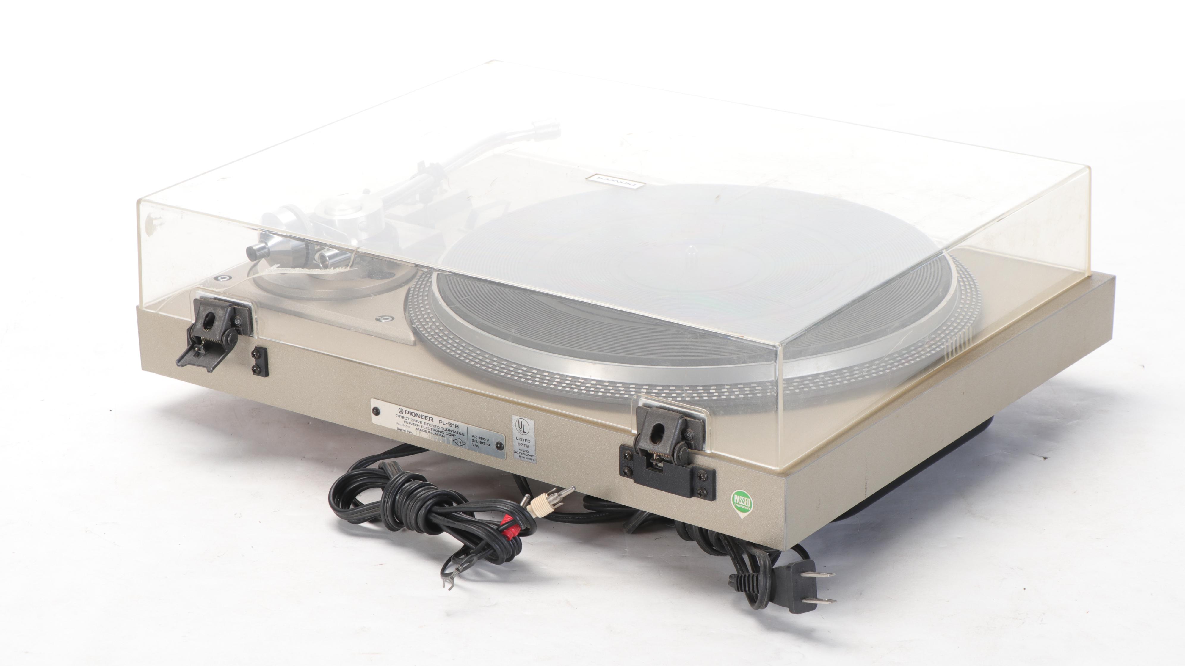 Sony Linear Tracking and Pioneer Turntable Record Players