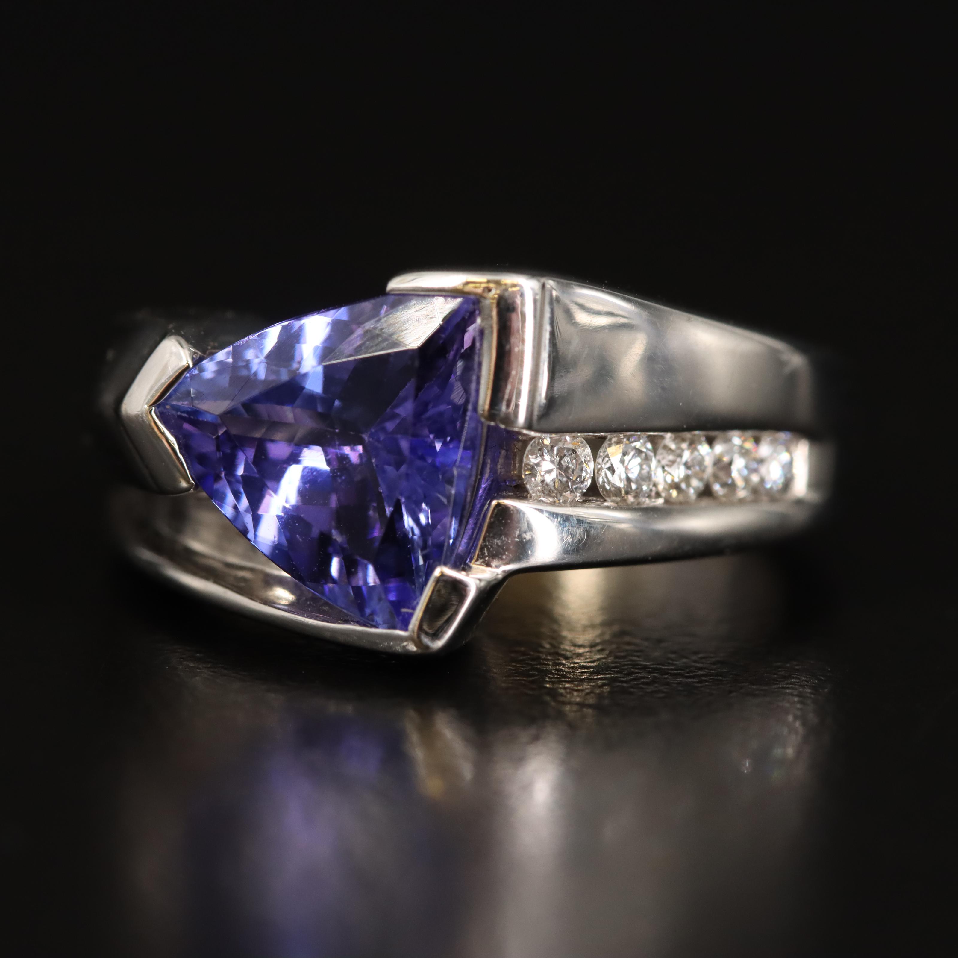 14K Tanzanite and Diamond Ring