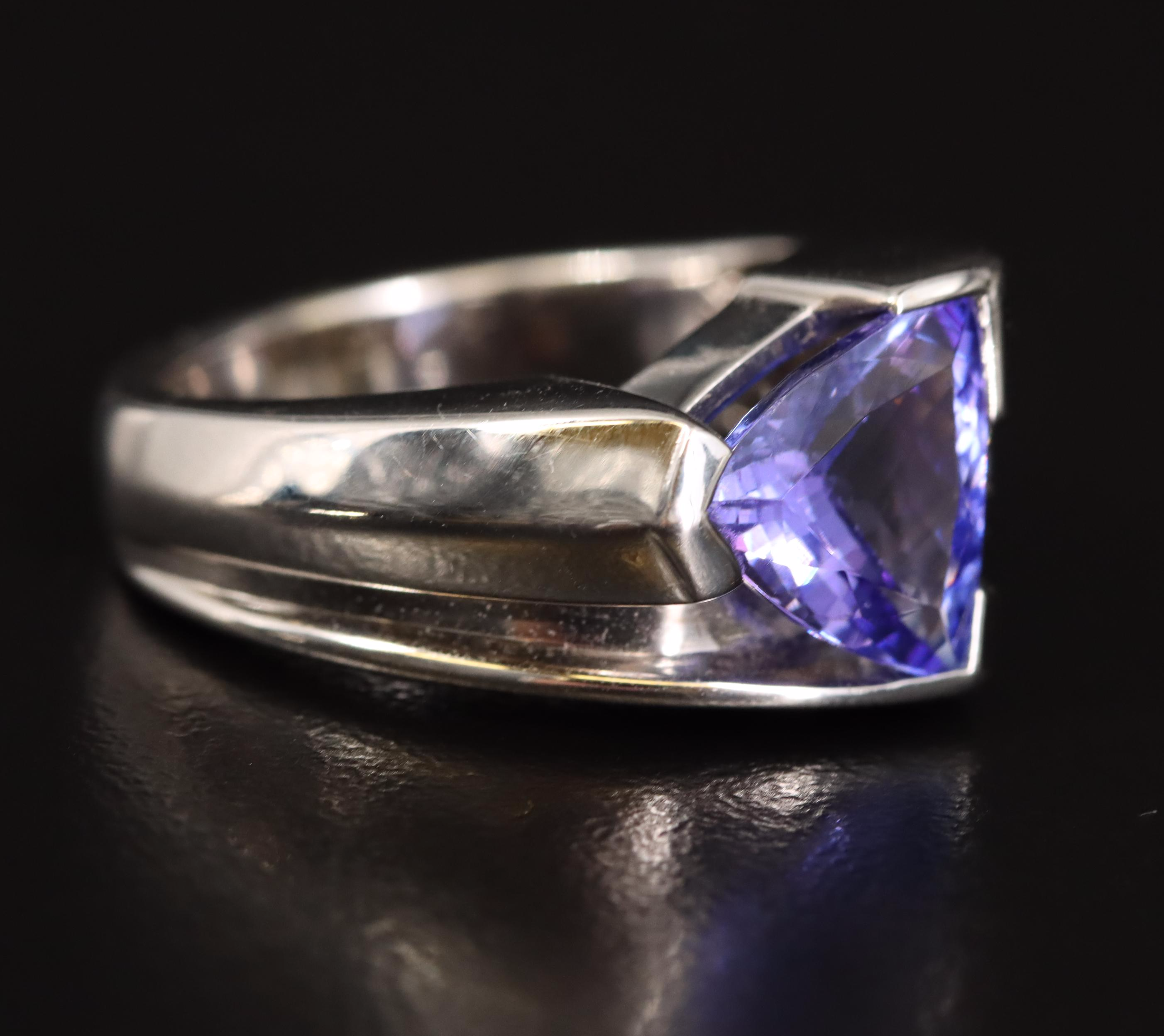 14K Tanzanite and Diamond Ring