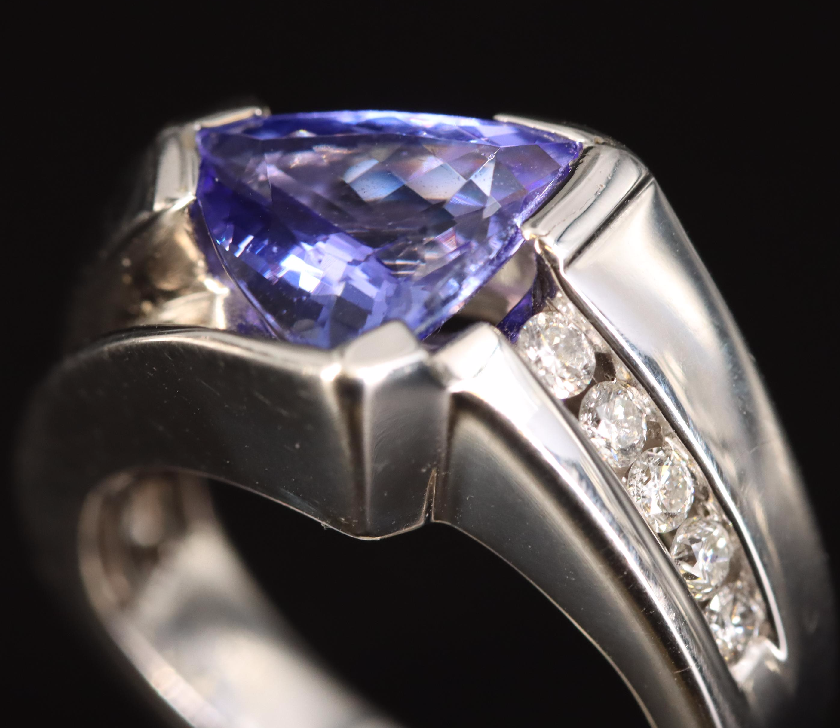 14K Tanzanite and Diamond Ring