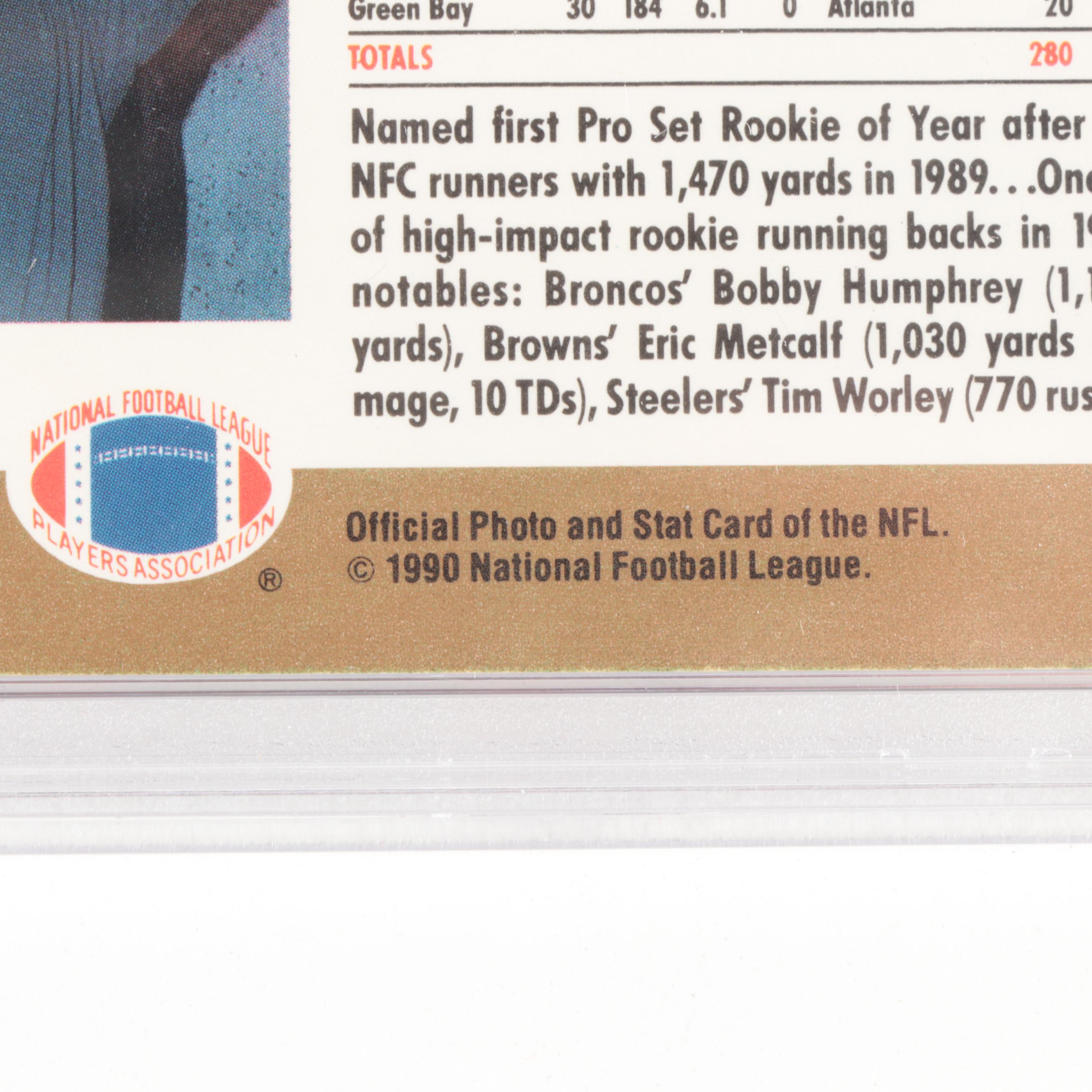 1990 NFL Pro Set Barry Sanders #1 Rookie of the Year PSA 5 EX Football Card