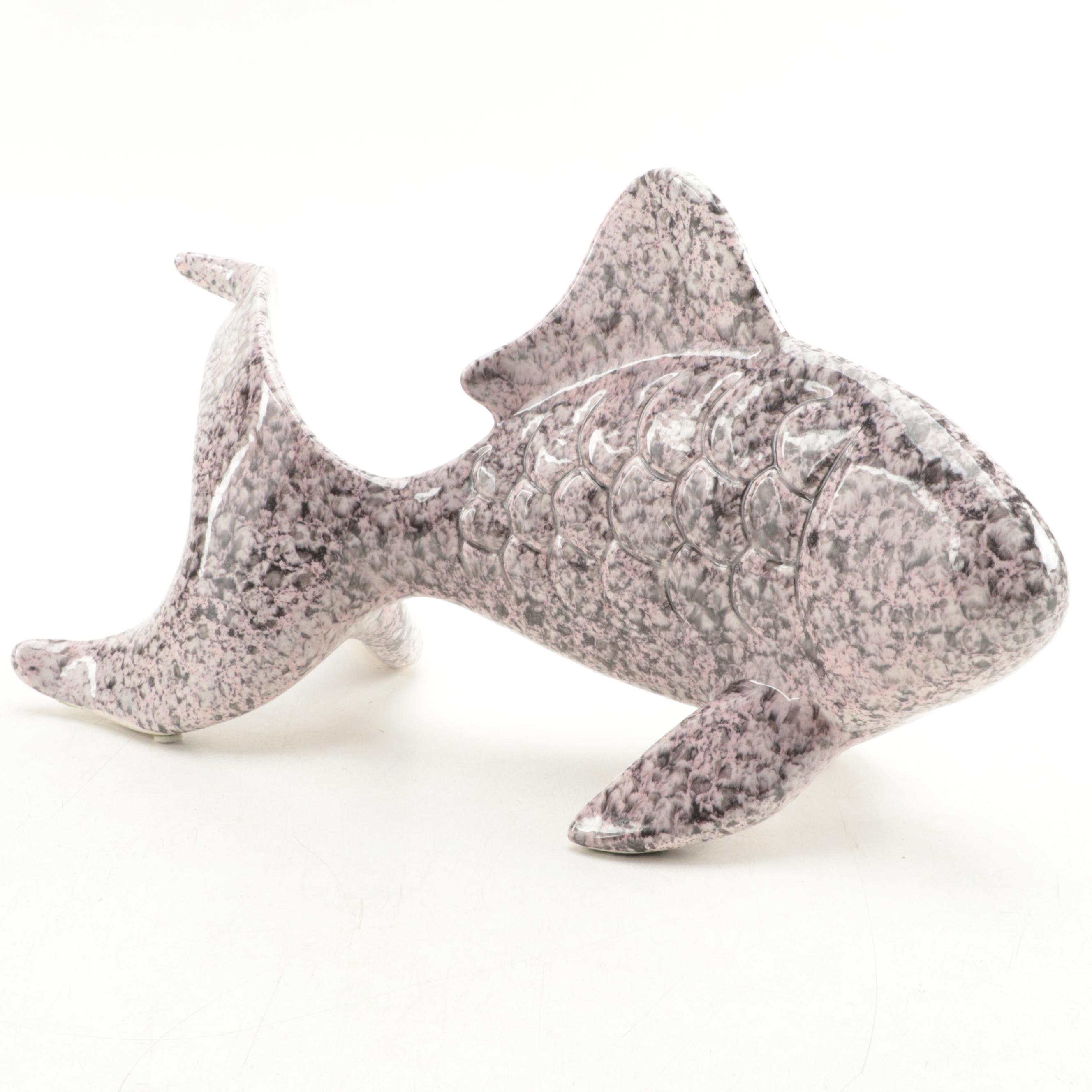 Ceramic Goldfish Figurine, 1980