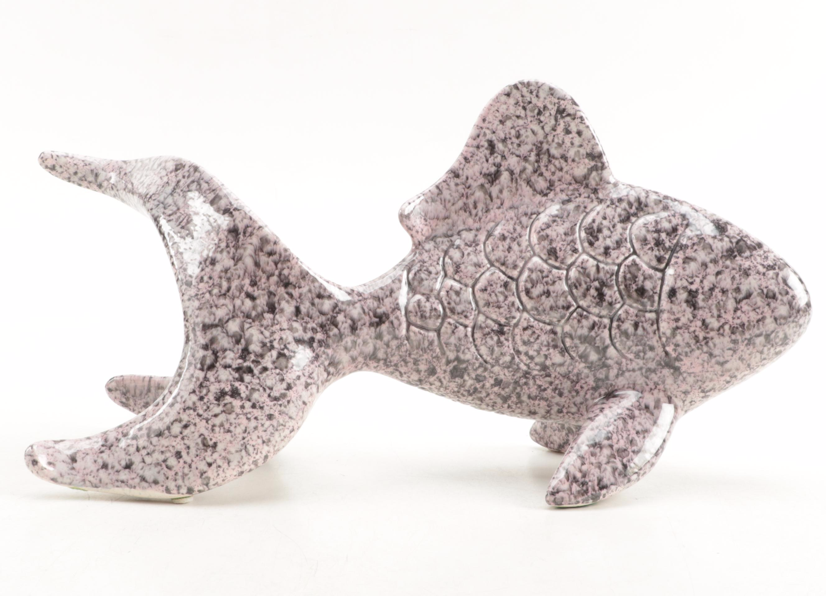 Ceramic Goldfish Figurine, 1980