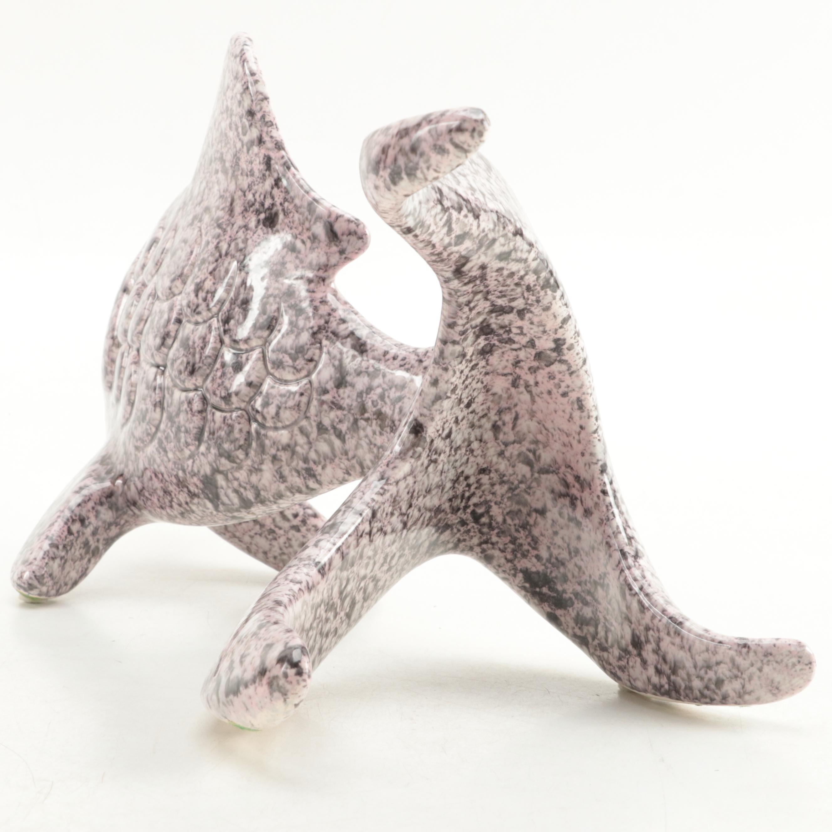 Ceramic Goldfish Figurine, 1980