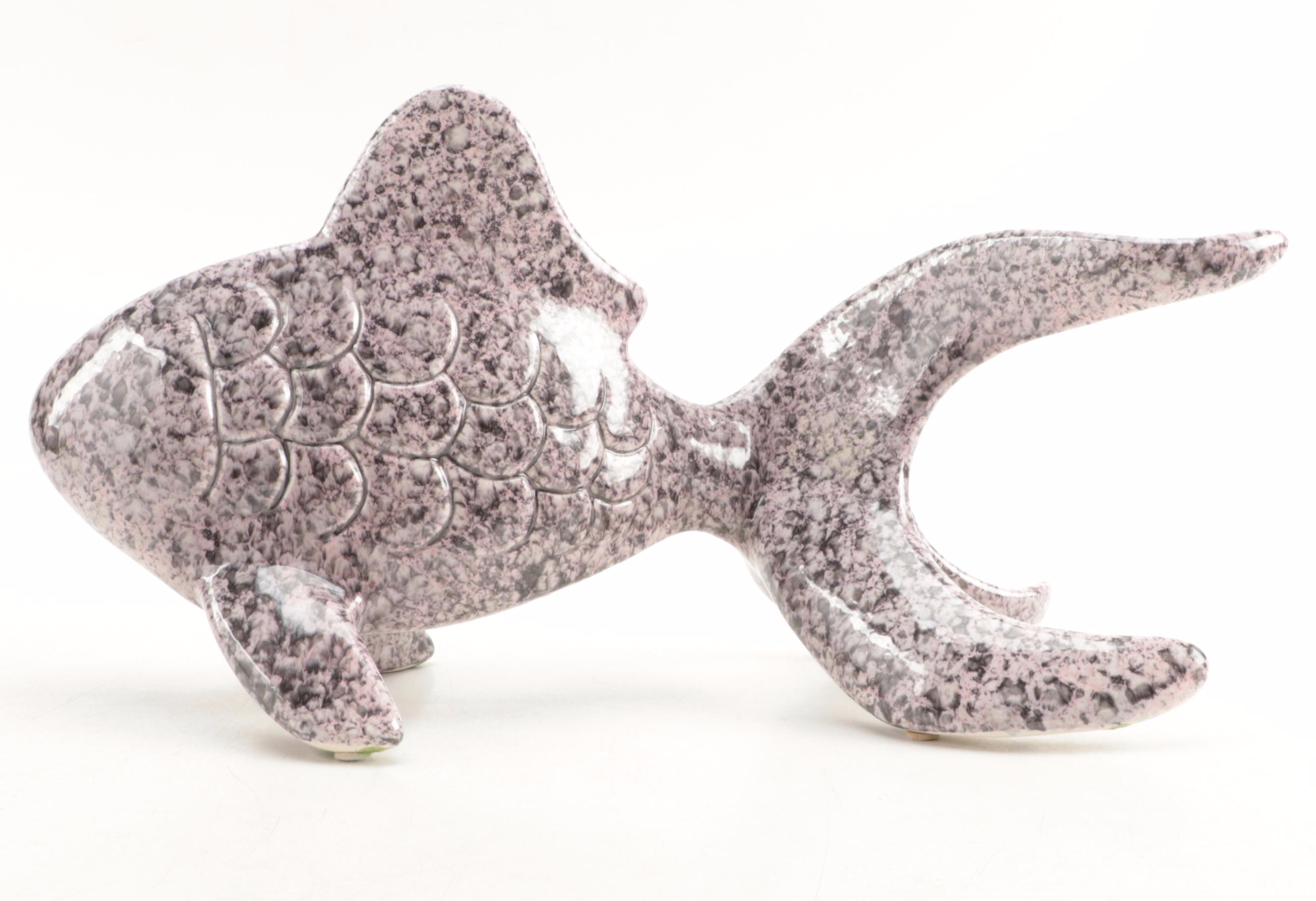 Ceramic Goldfish Figurine, 1980