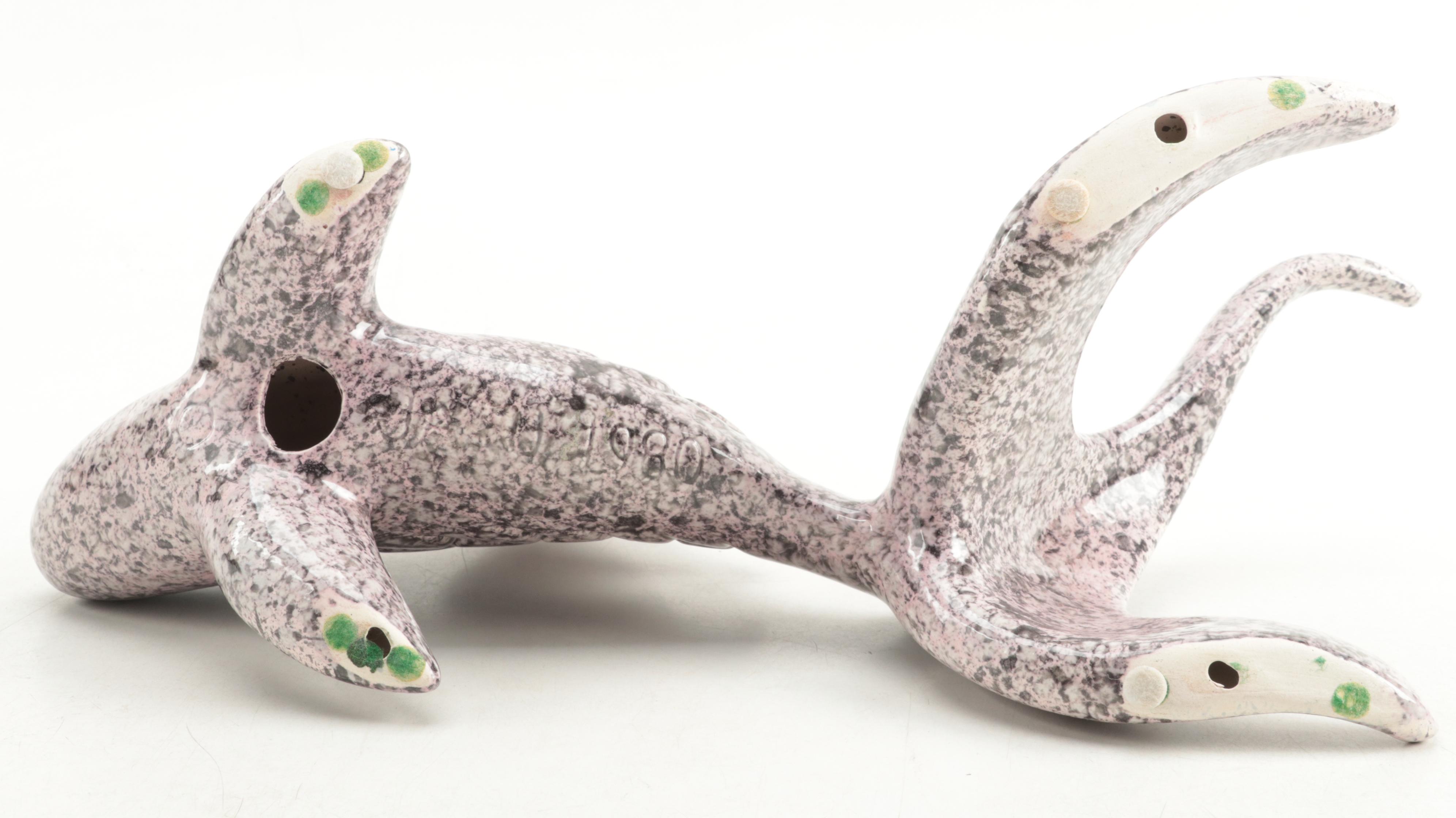 Ceramic Goldfish Figurine, 1980