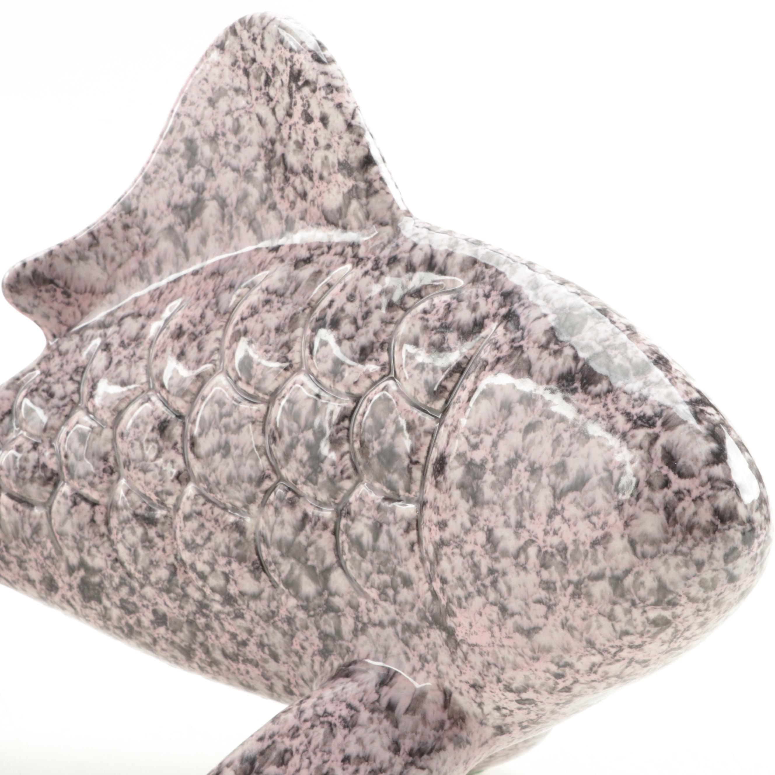 Ceramic Goldfish Figurine, 1980