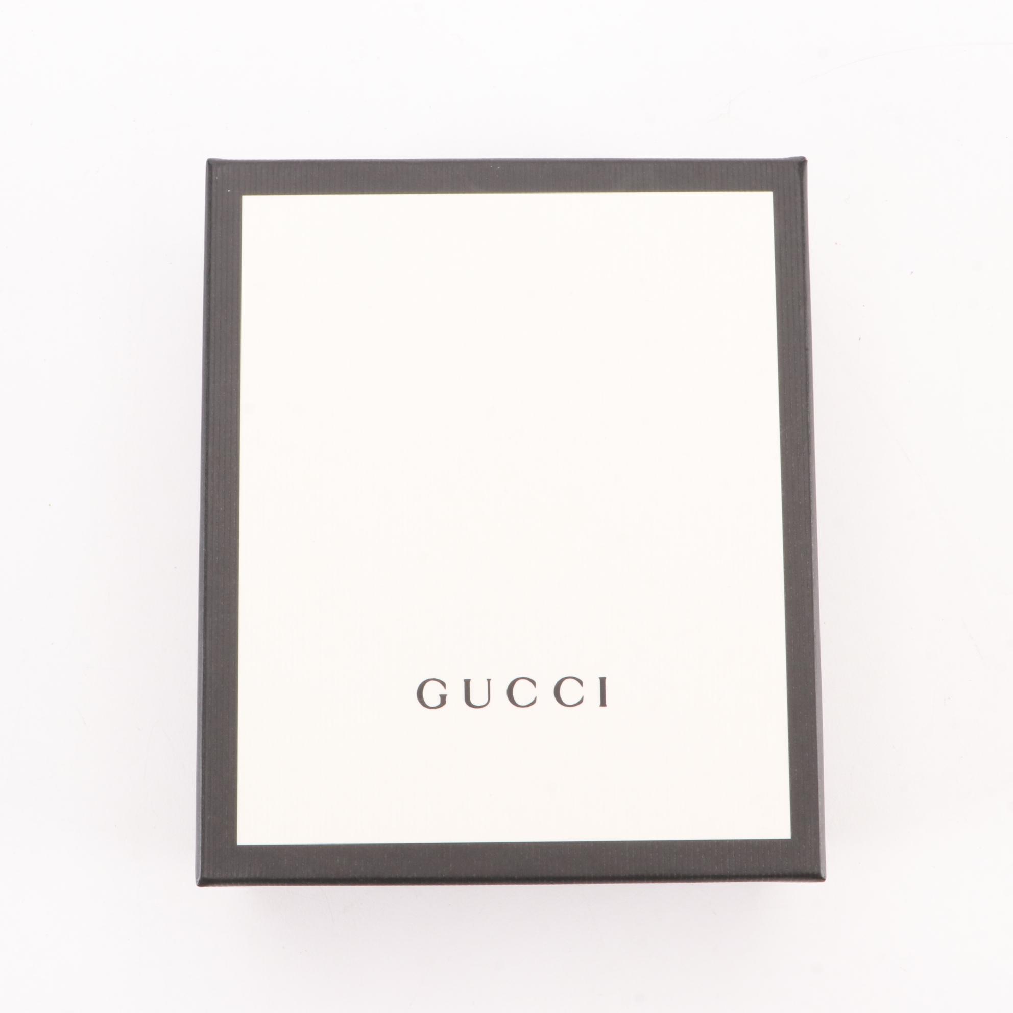 Gucci Snake Print GG Supreme Canvas Bifold Wallet