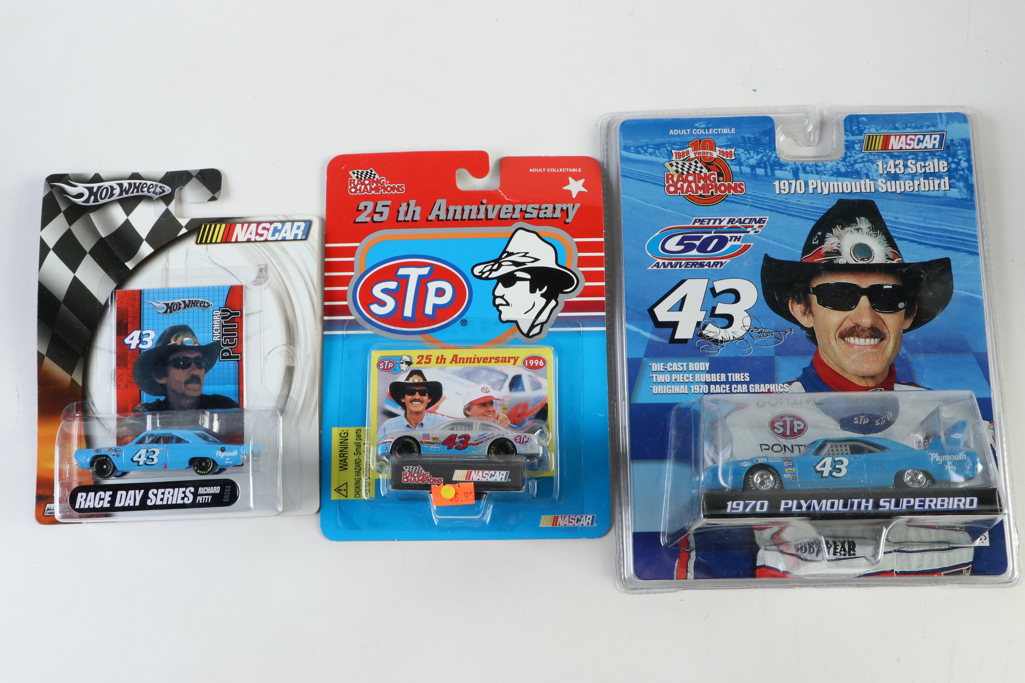 Racing Champions, Mattel, and Other NASCAR Richard Petty Diecast Stock Cars