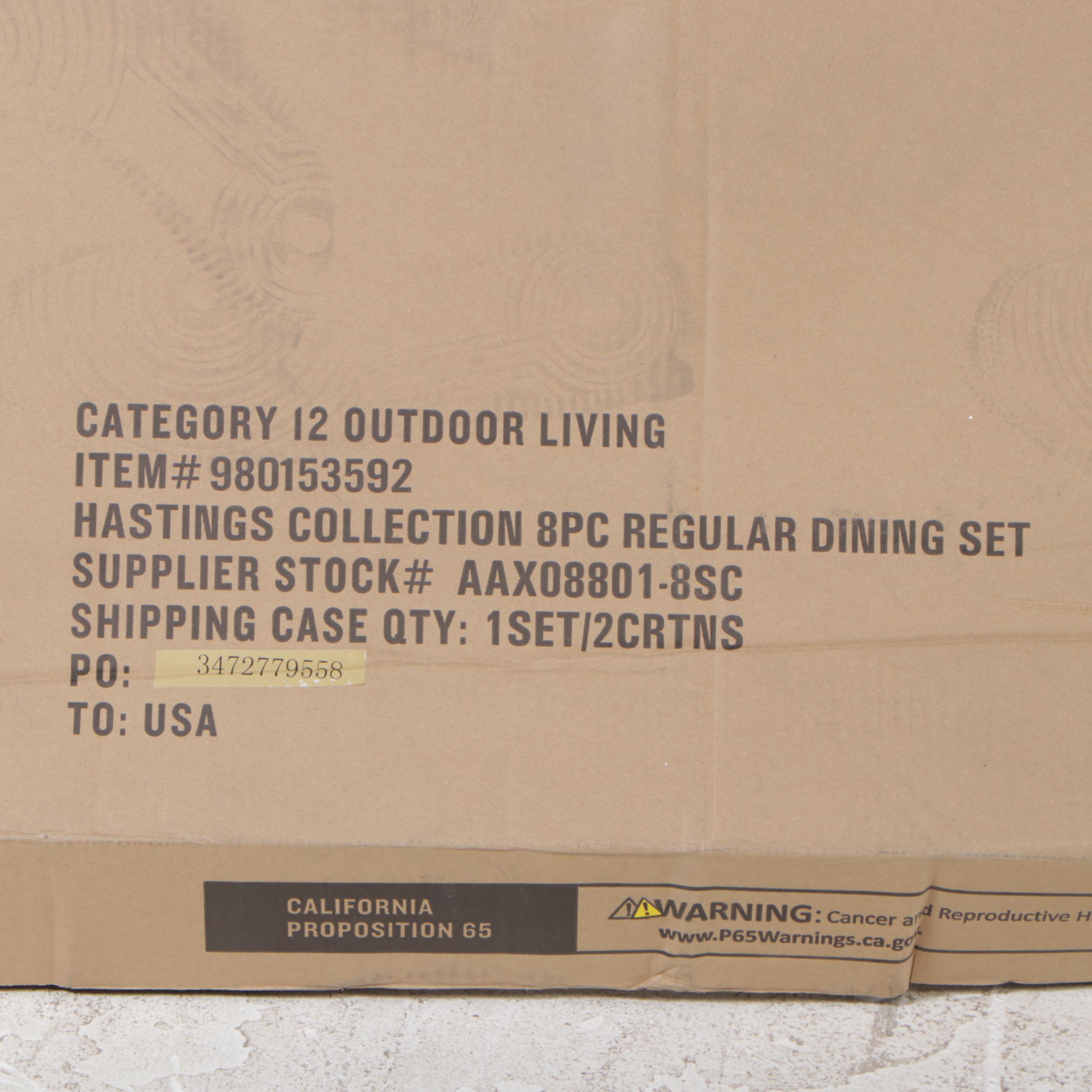 Member's Mark Hastings Eight-Piece Round Patio Dining Set