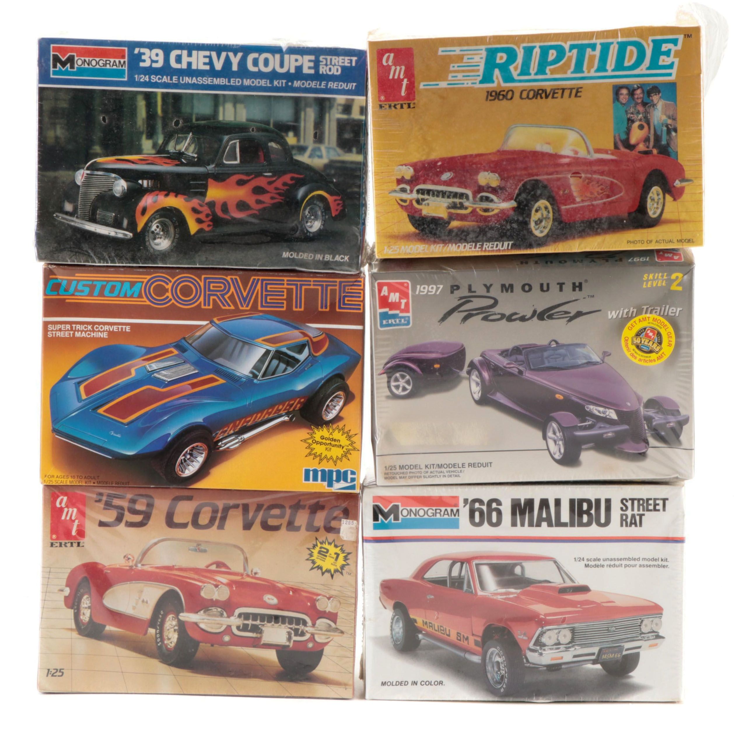 AMT Ertl and Other Chevrolet Corvette and More Model Car Kits, Late ...