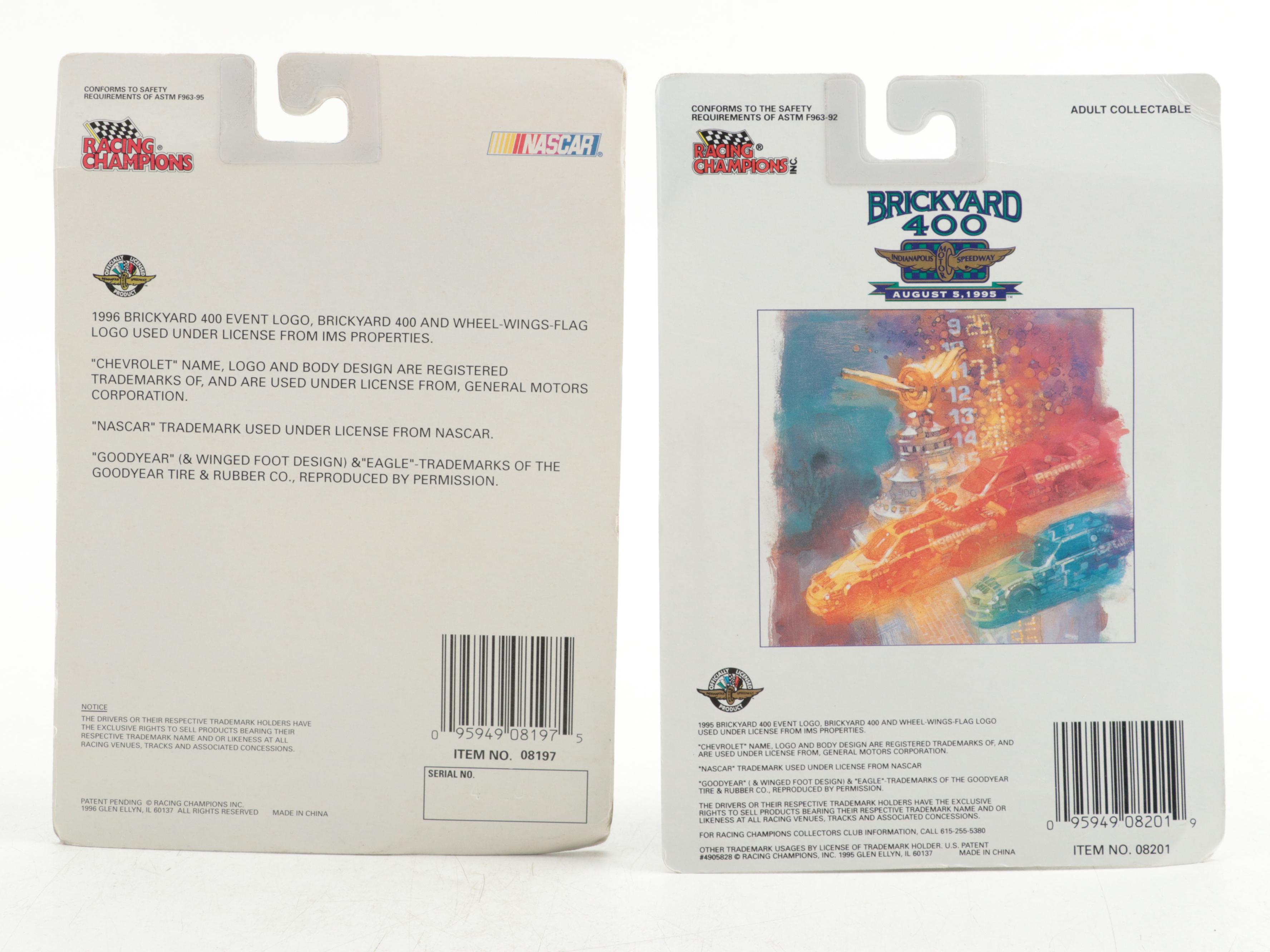 Racing Champions and Hot Wheels NASCAR Diecast Cars and Motorbikes