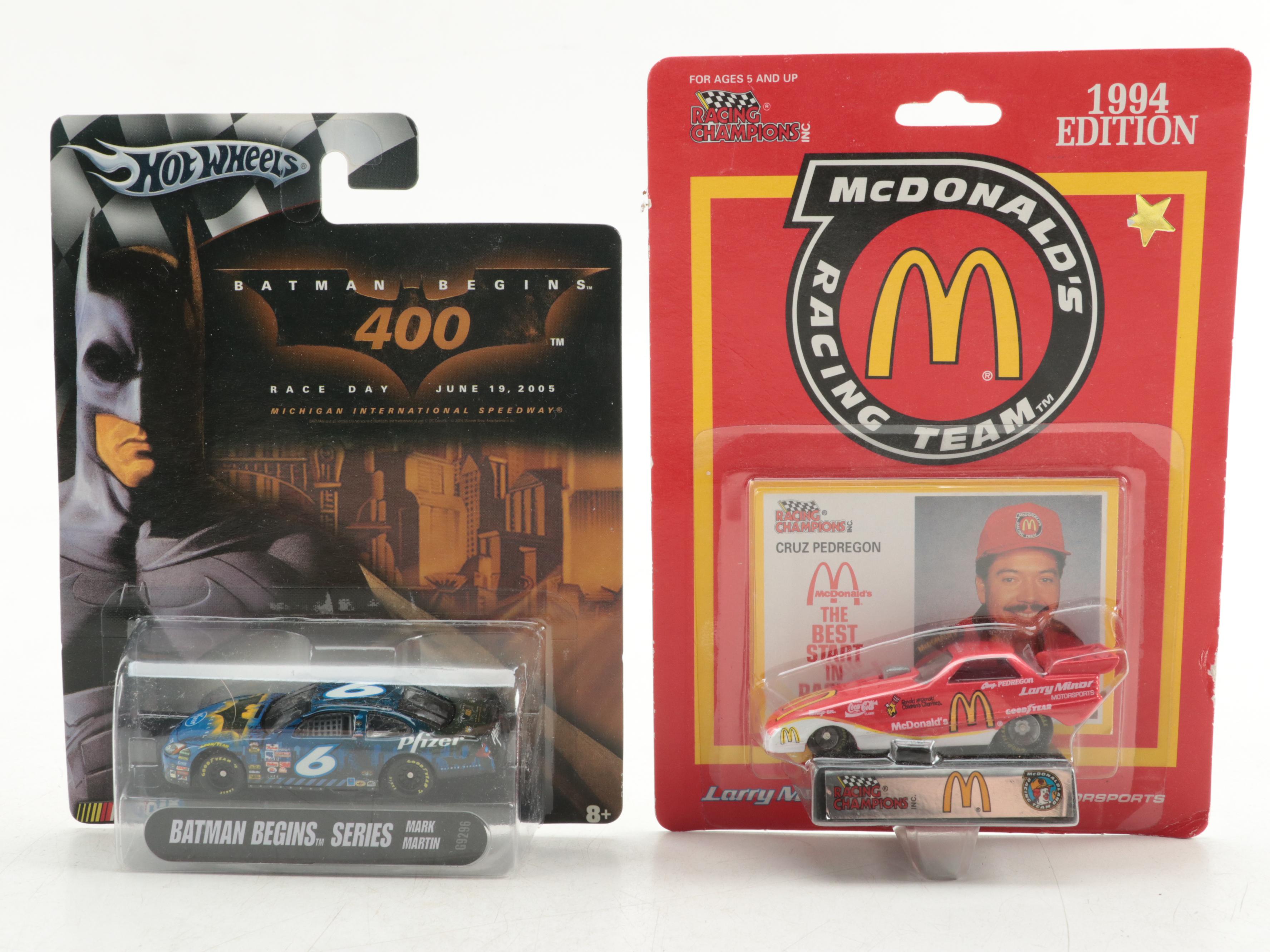 Racing Champions and Hot Wheels NASCAR Diecast Cars and Motorbikes