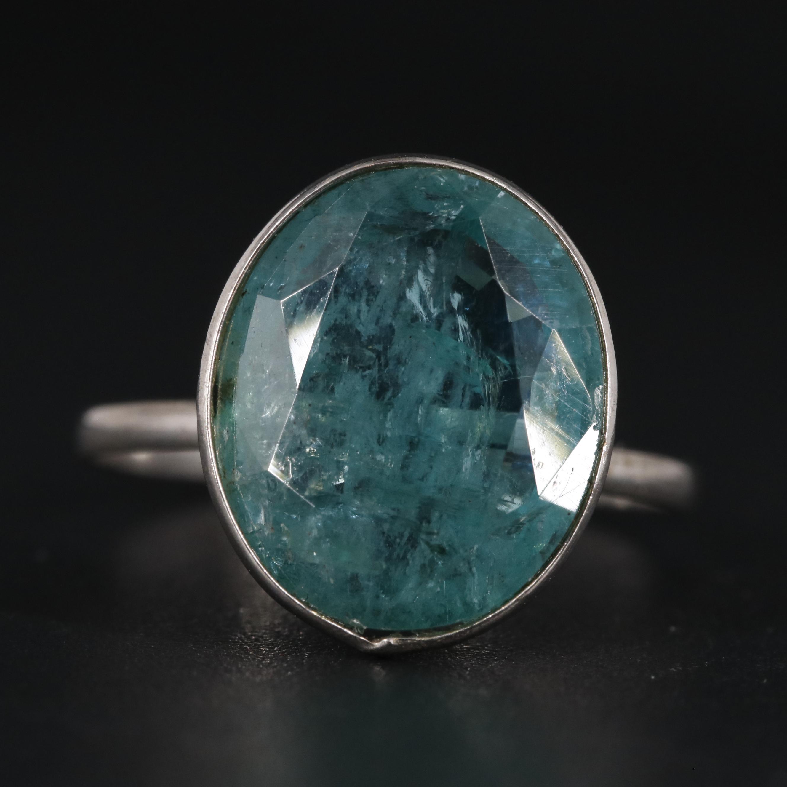 14K 4.81 CT Emerald Ring