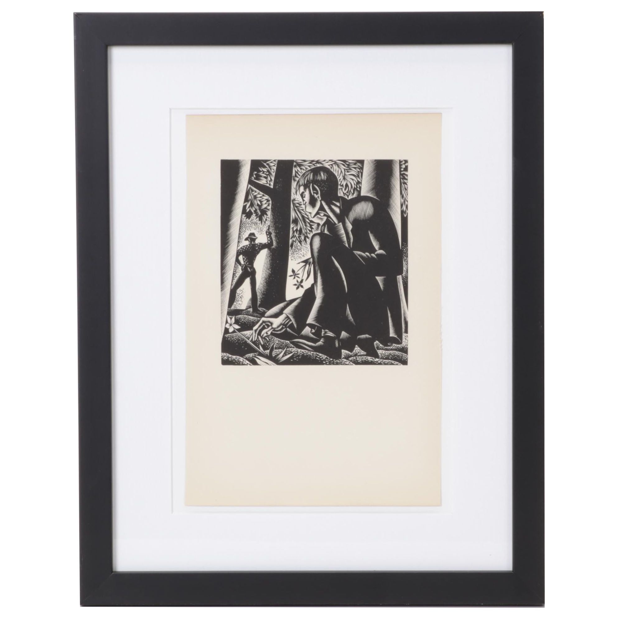 Lynd Ward Art Deco Woodcut From "Wild Pilgrimage," 1932