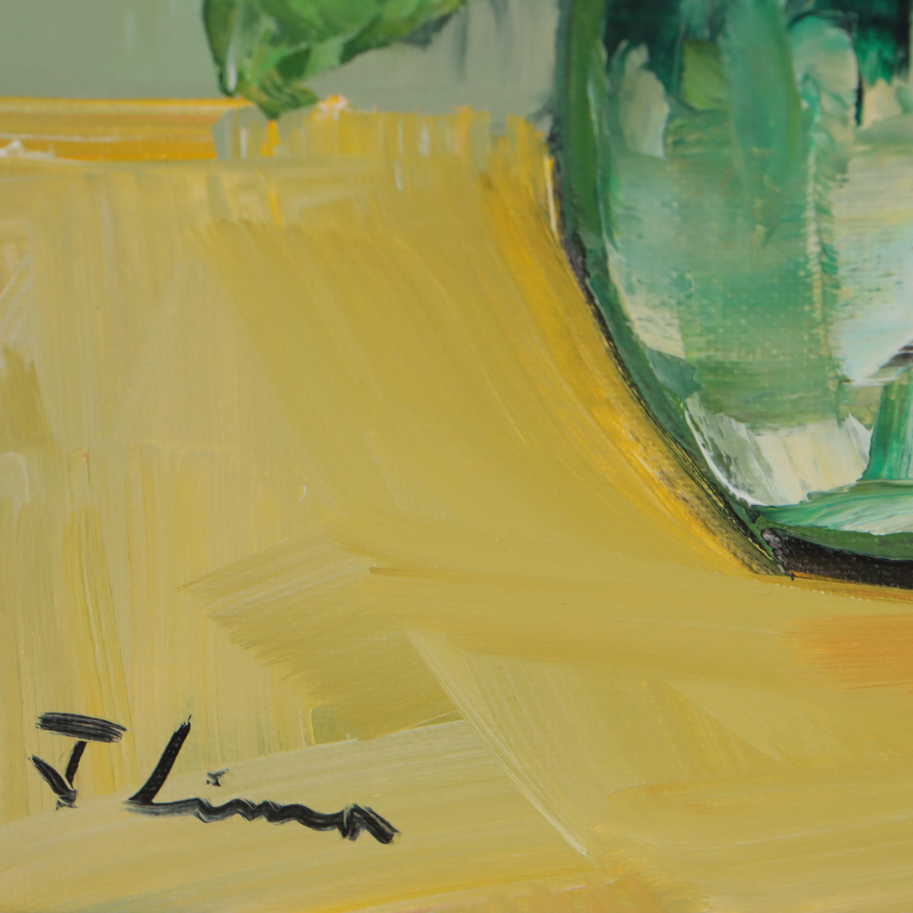 José M. Lima Floral Still Life Oil Painting, 2022