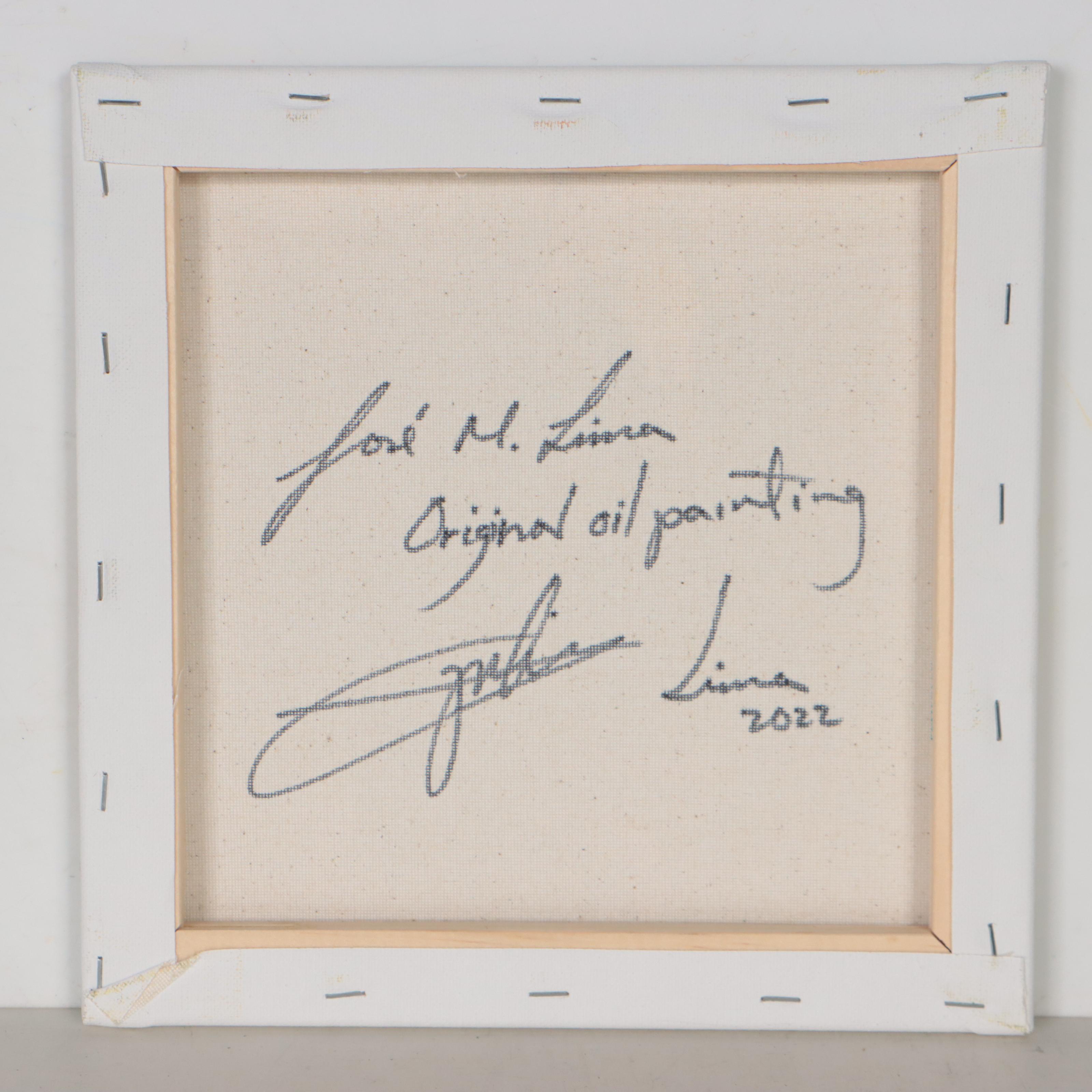 José M. Lima Abstract Oil Painting, 2022