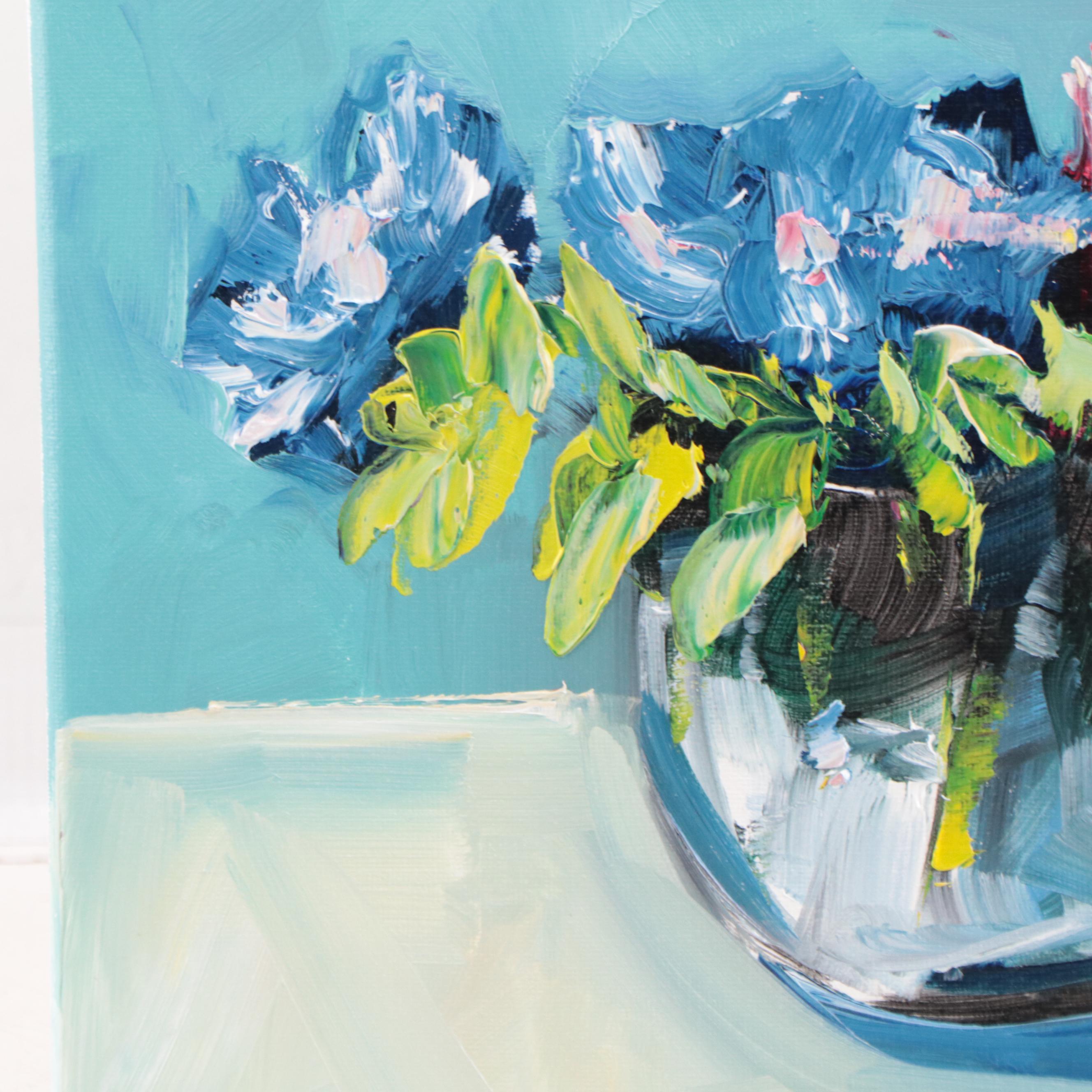 José M. Lima Floral Still Life Oil Painting, 2022