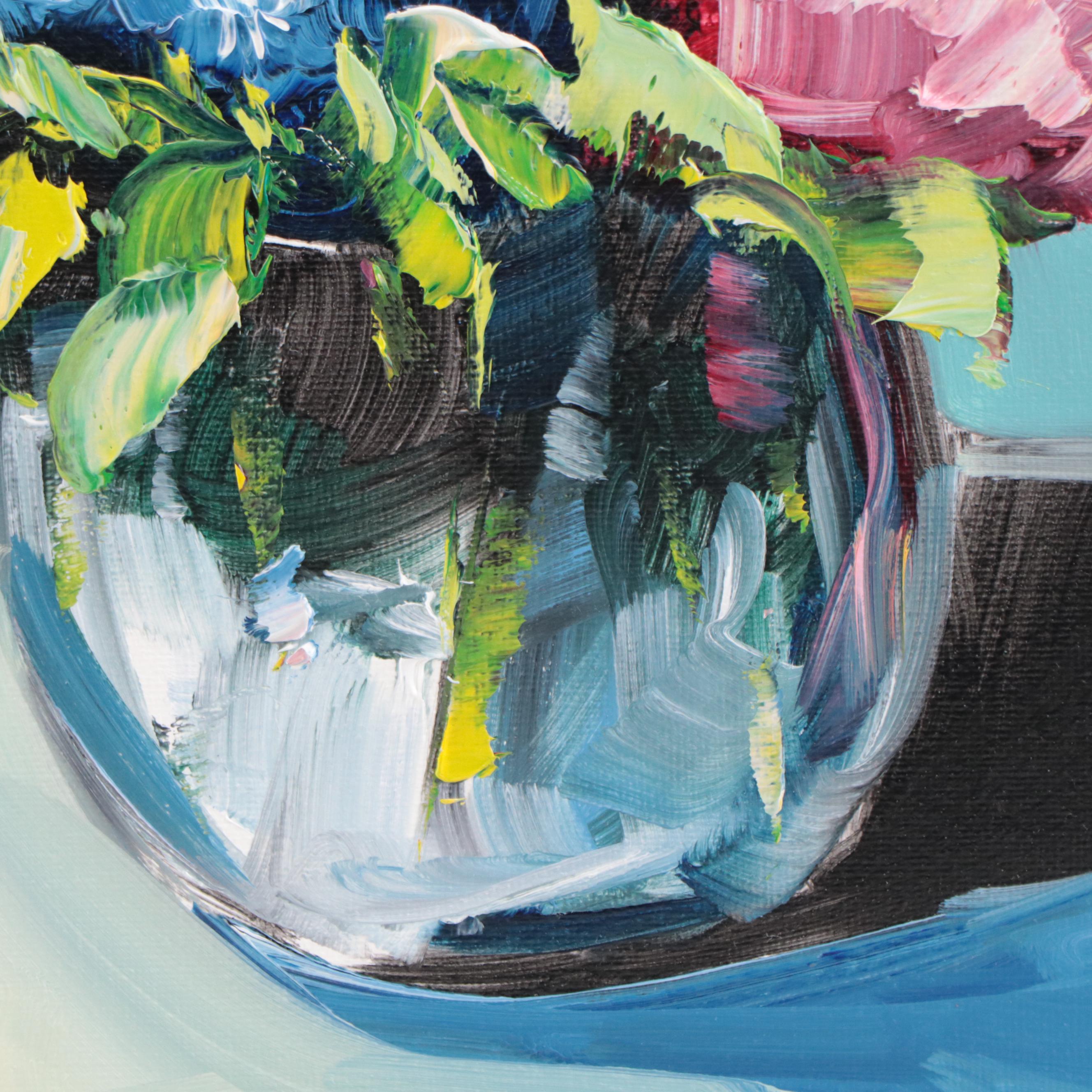 José M. Lima Floral Still Life Oil Painting, 2022