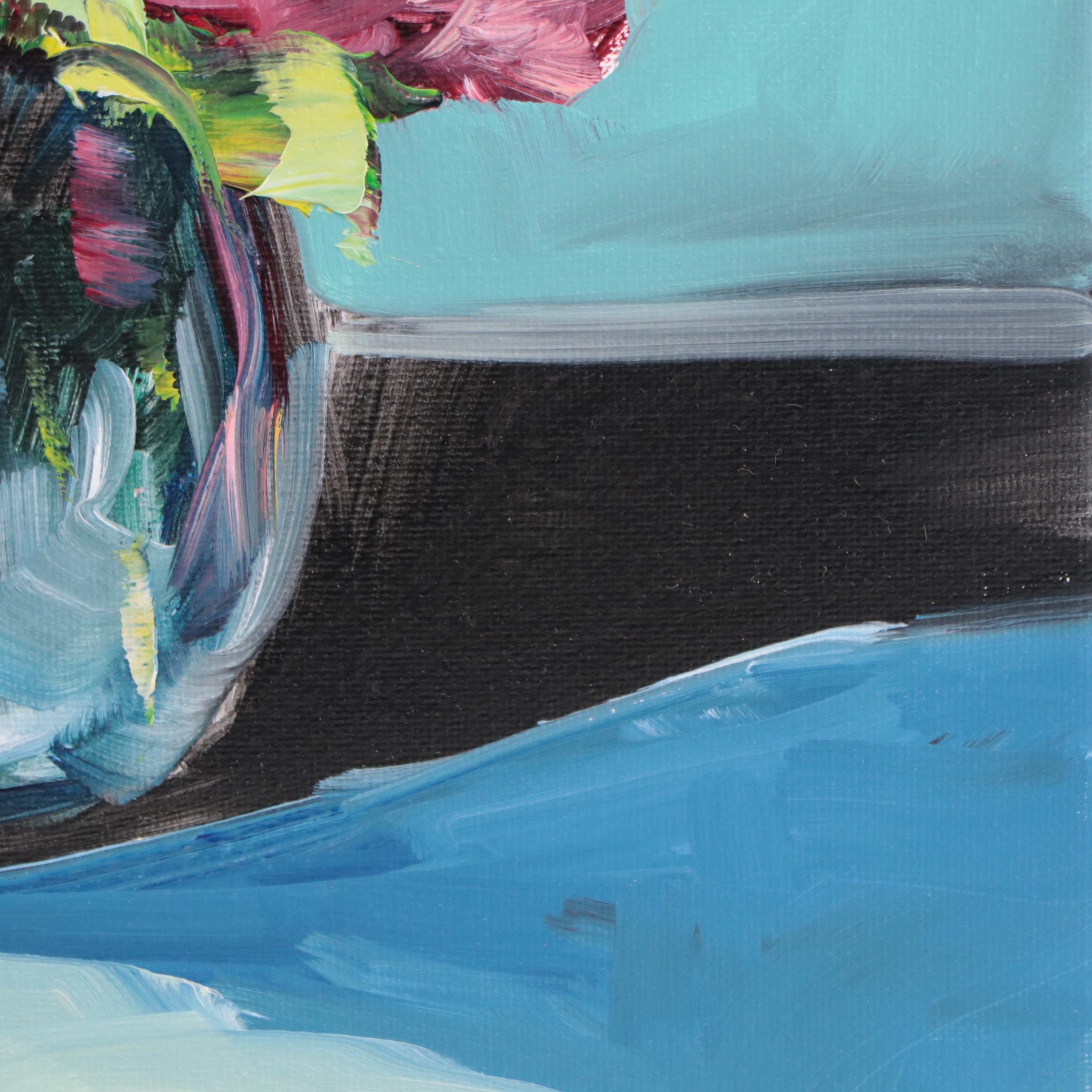 José M. Lima Floral Still Life Oil Painting, 2022