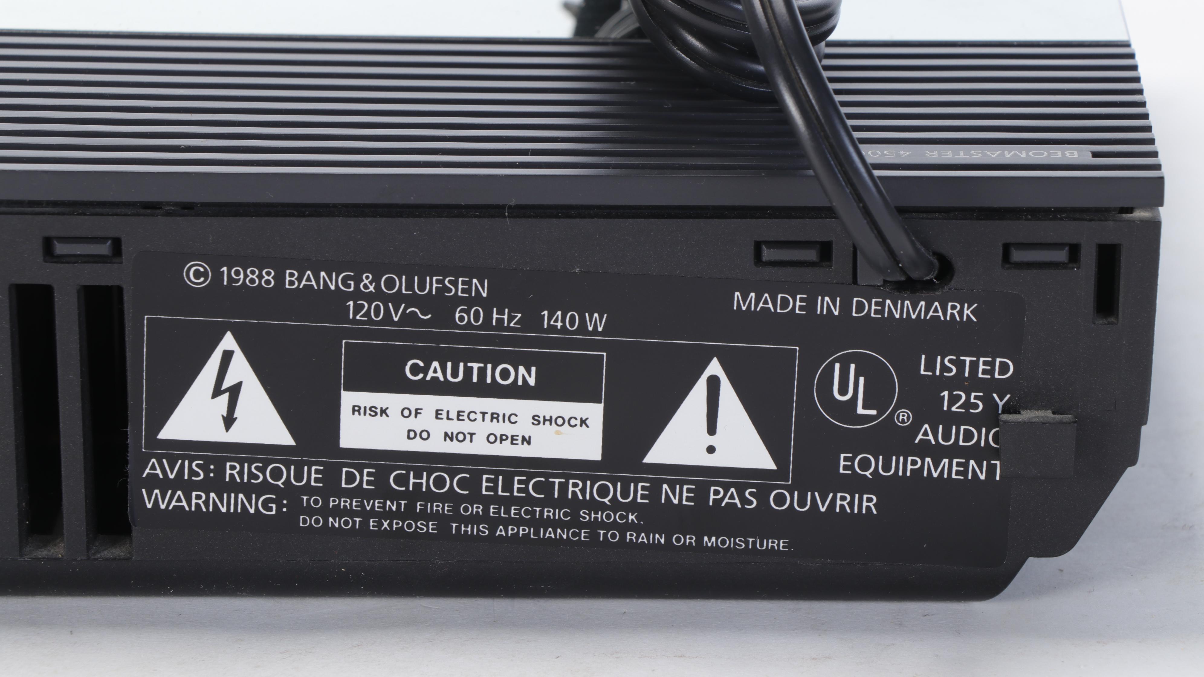 Bang & Olufsen Beomaster 4500 Tuner Amplifier and Beogram CD 4500 Player