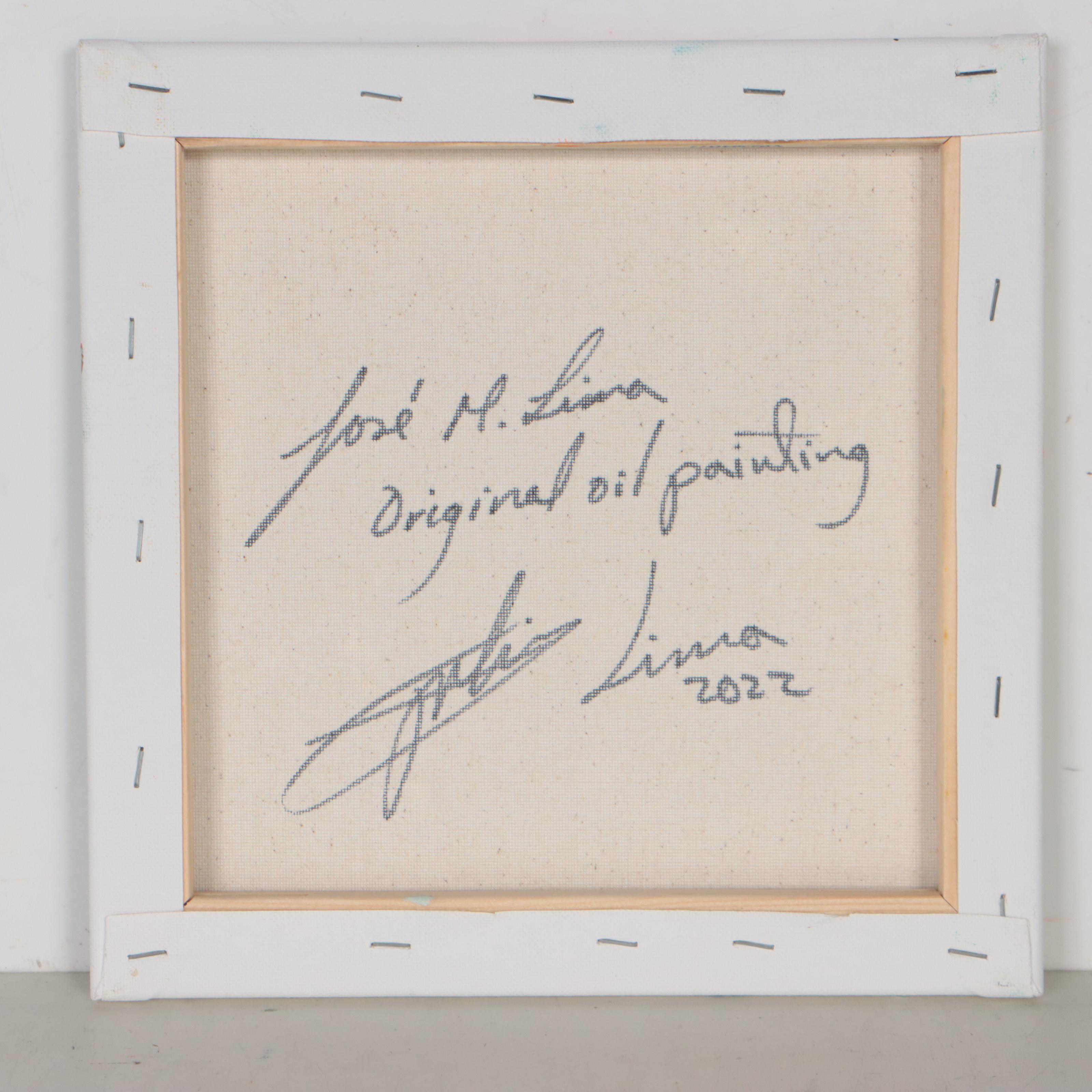 José M. Lima Abstract Oil Painting, 2022