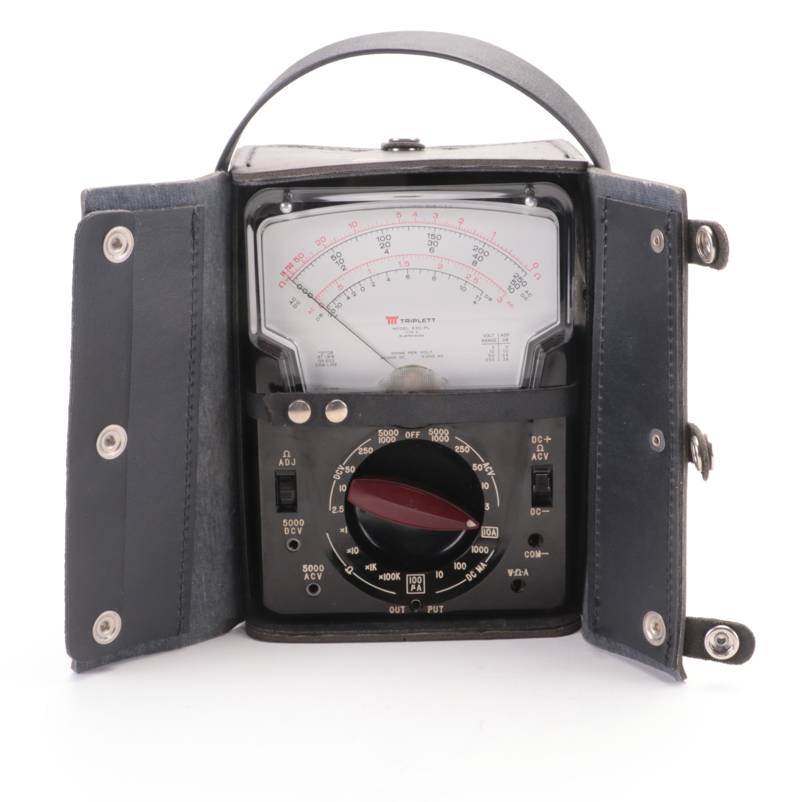 Triplett Ohmmeter, Senior VoltOhmyst Meter, Radiation Survey Meter