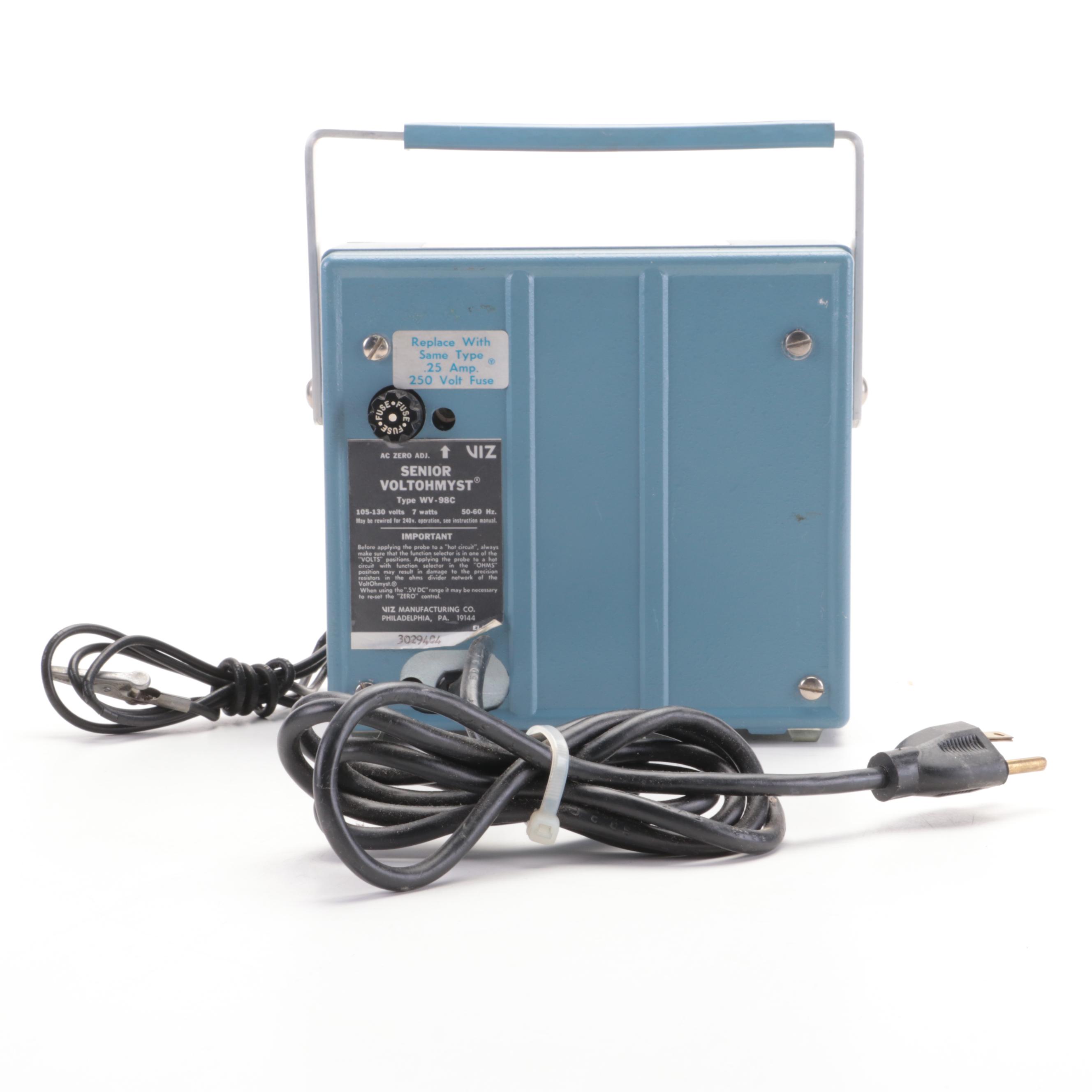 Triplett Ohmmeter, Senior VoltOhmyst Meter, Radiation Survey Meter