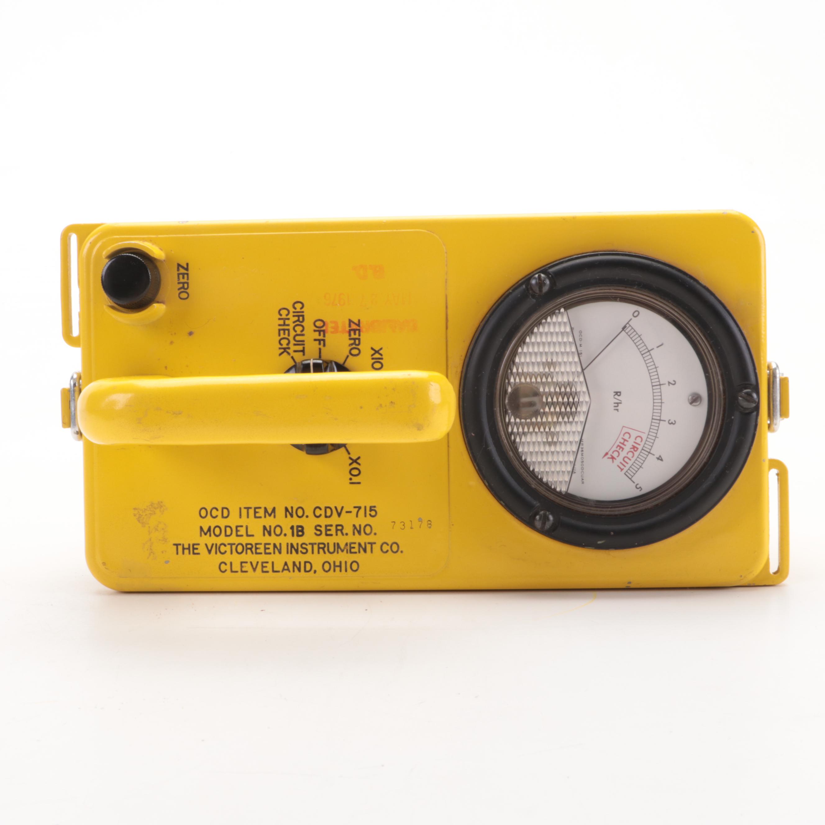 Triplett Ohmmeter, Senior VoltOhmyst Meter, Radiation Survey Meter