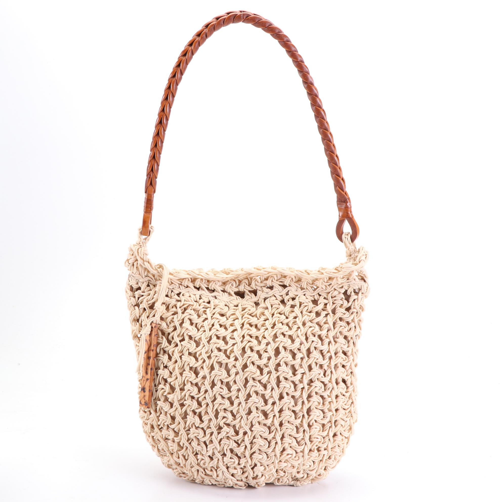 Susan Riedweg and Gun-Marie Nilsson Crochet and Leather Shoulder Bags
